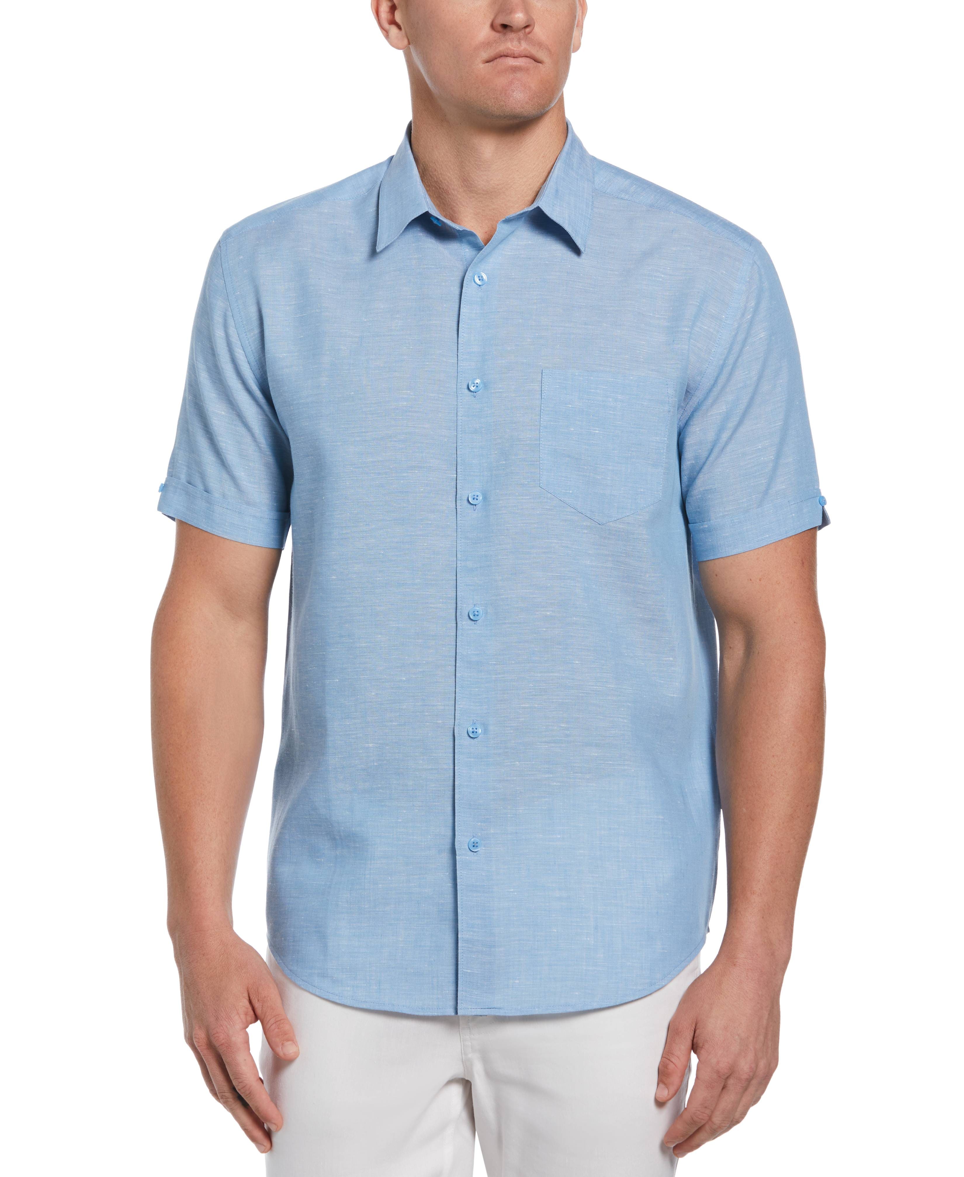 Big & Tall Travelselect™ Linen-Blend One Pocket Shirt
