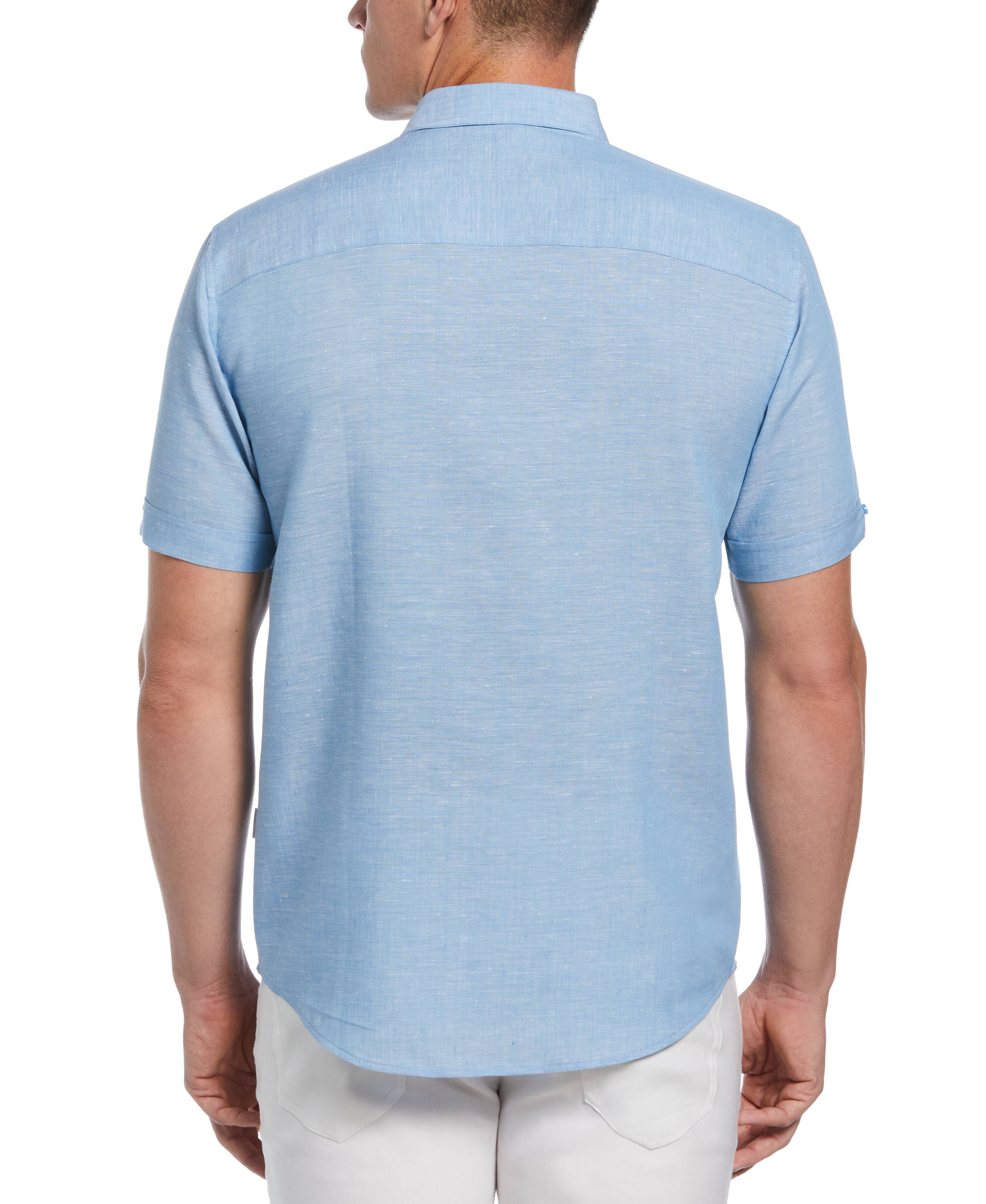 Big & Tall Travelselect™ Linen-Blend One Pocket Shirt