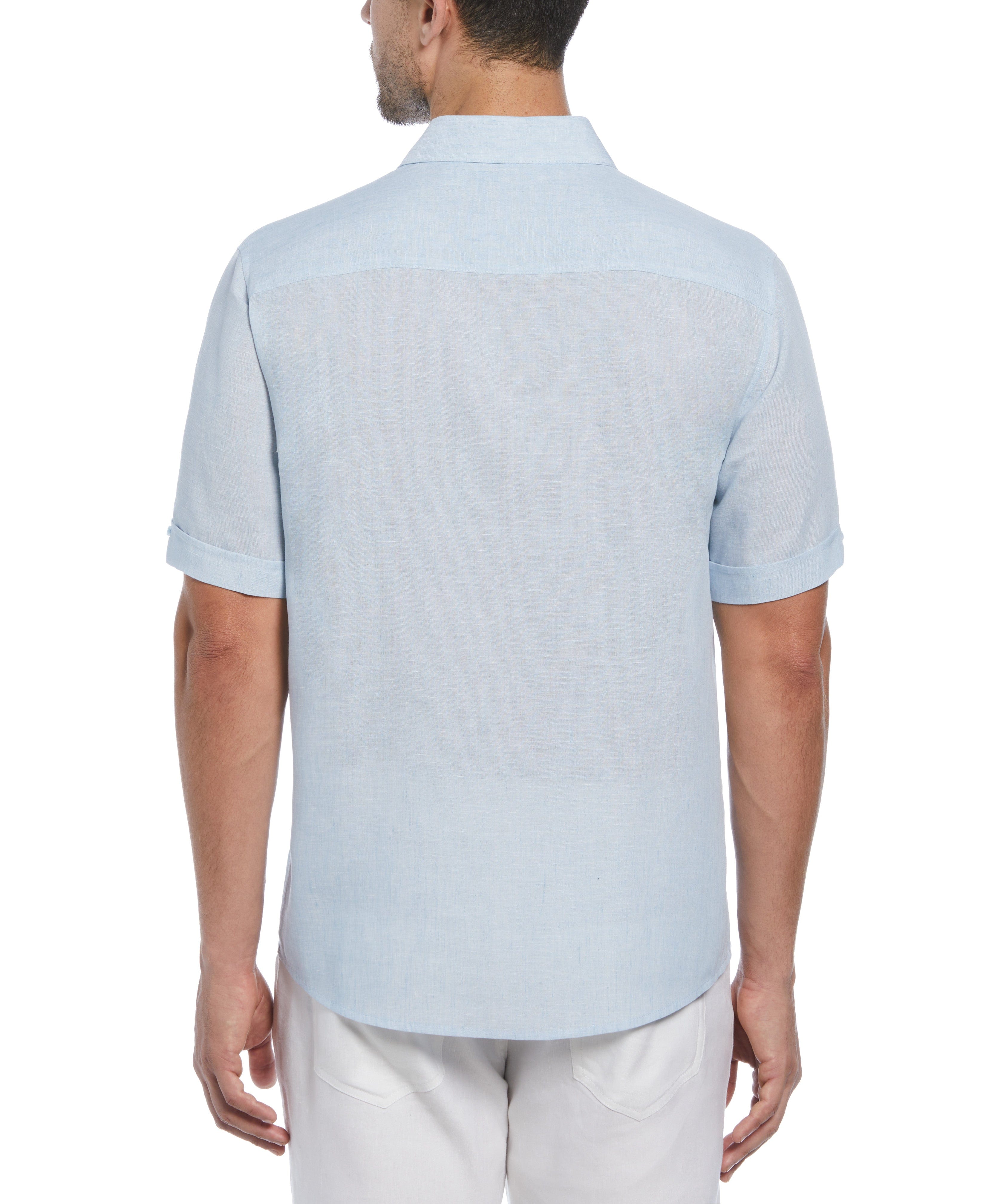 Big & Tall Travelselect™ Linen-Blend One Pocket Shirt