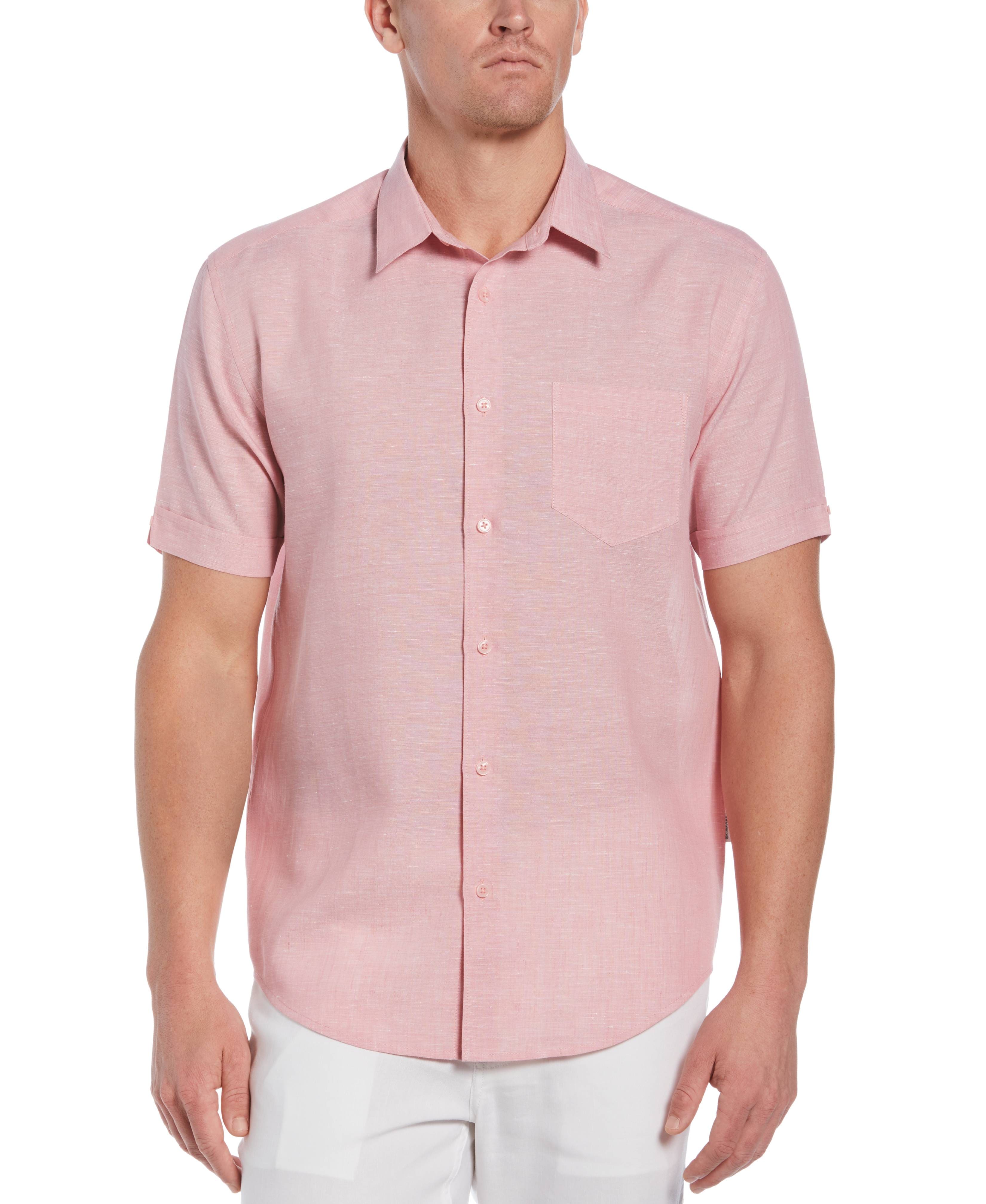 Big & Tall Travelselect™ Linen-Blend One Pocket Shirt