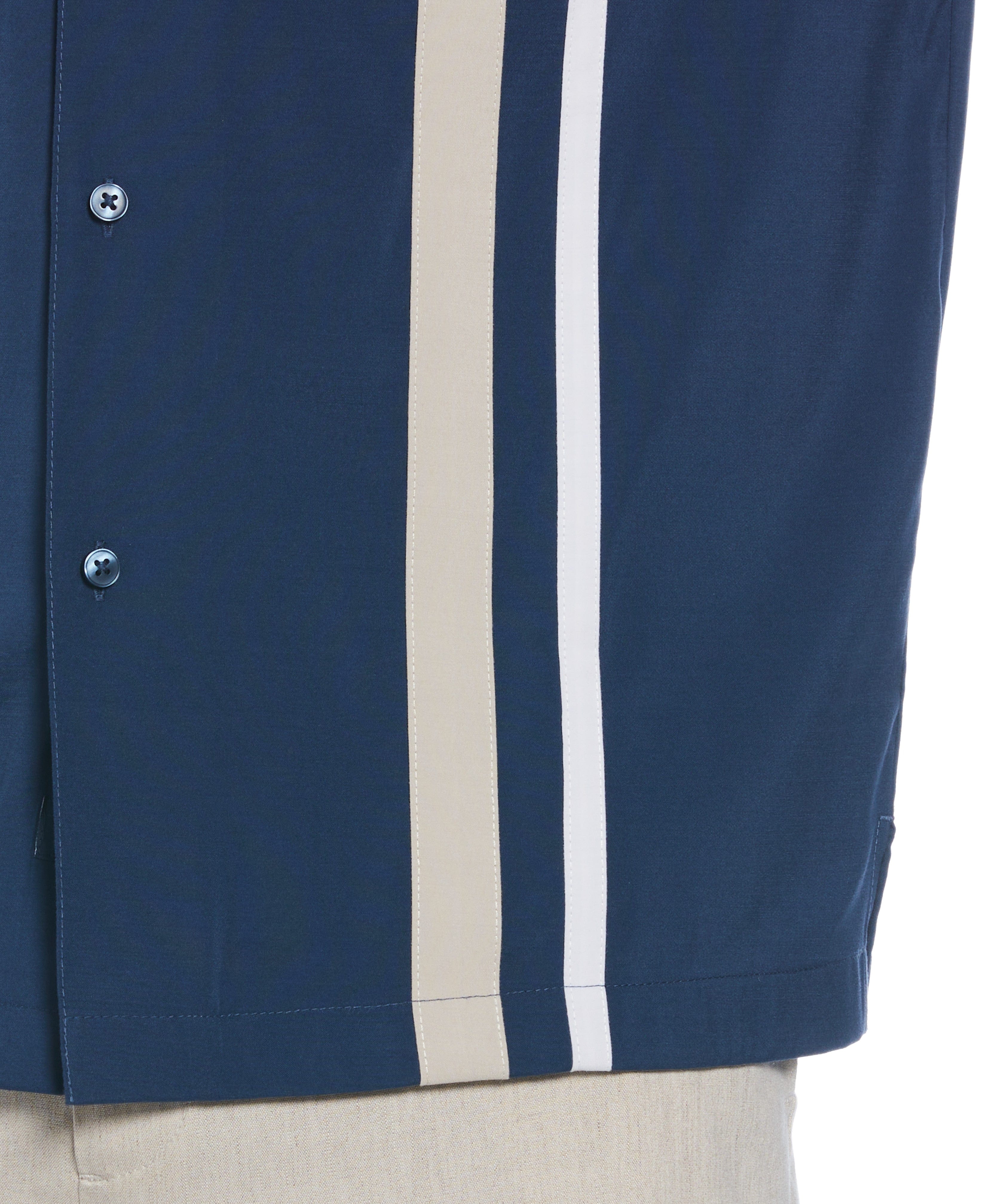 Camp Collar Retro Panel Shirt