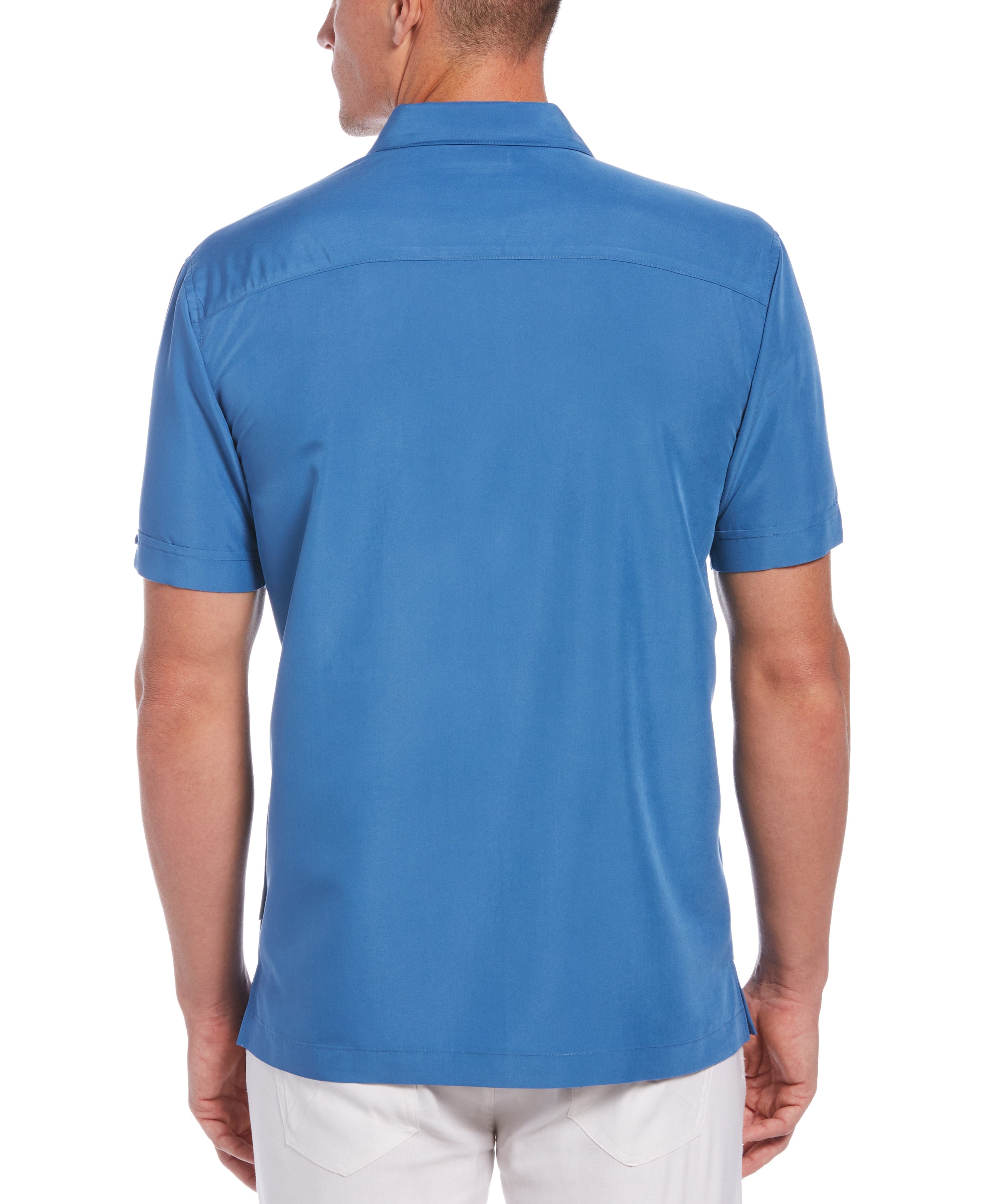Camp Collar Retro Panel Shirt
