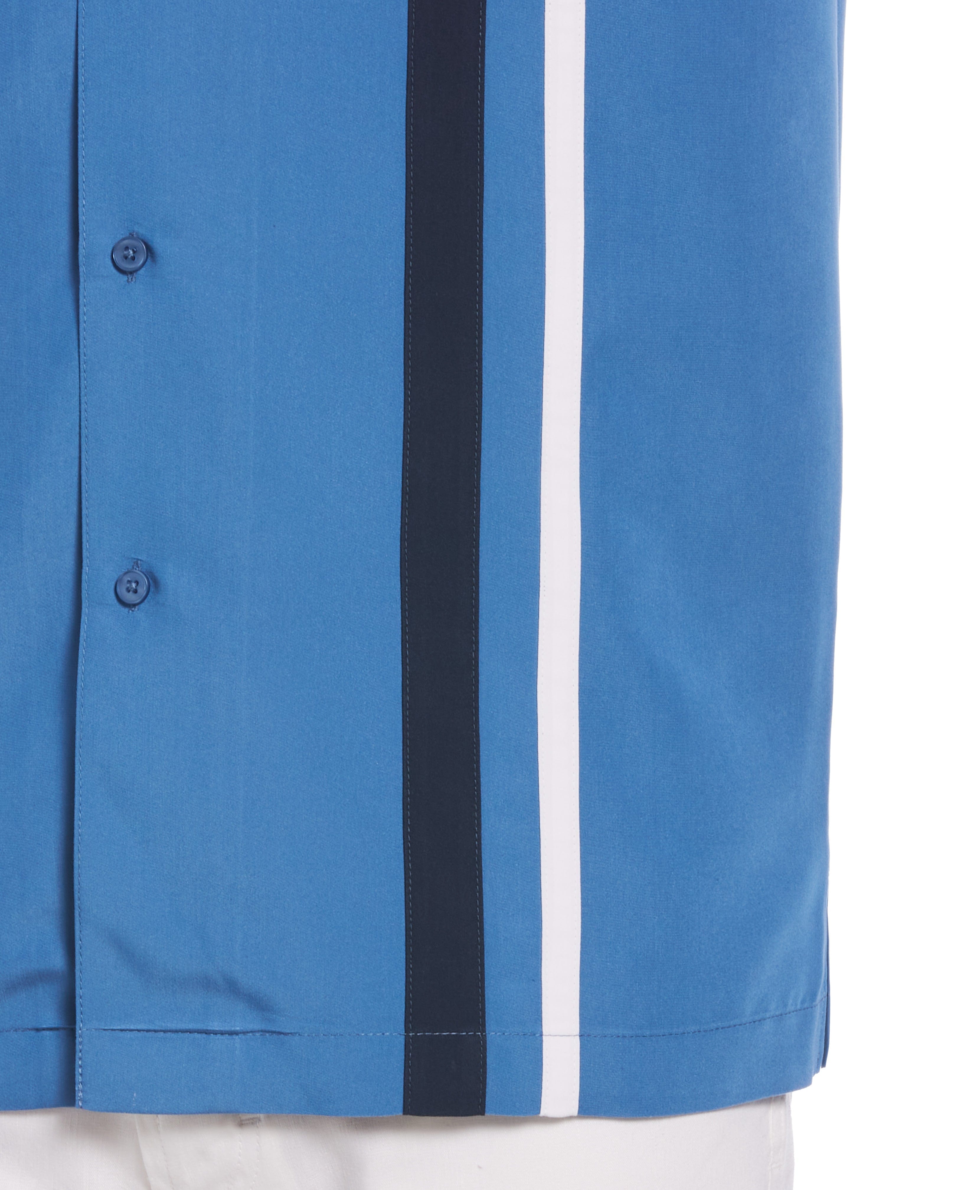 Camp Collar Retro Panel Shirt