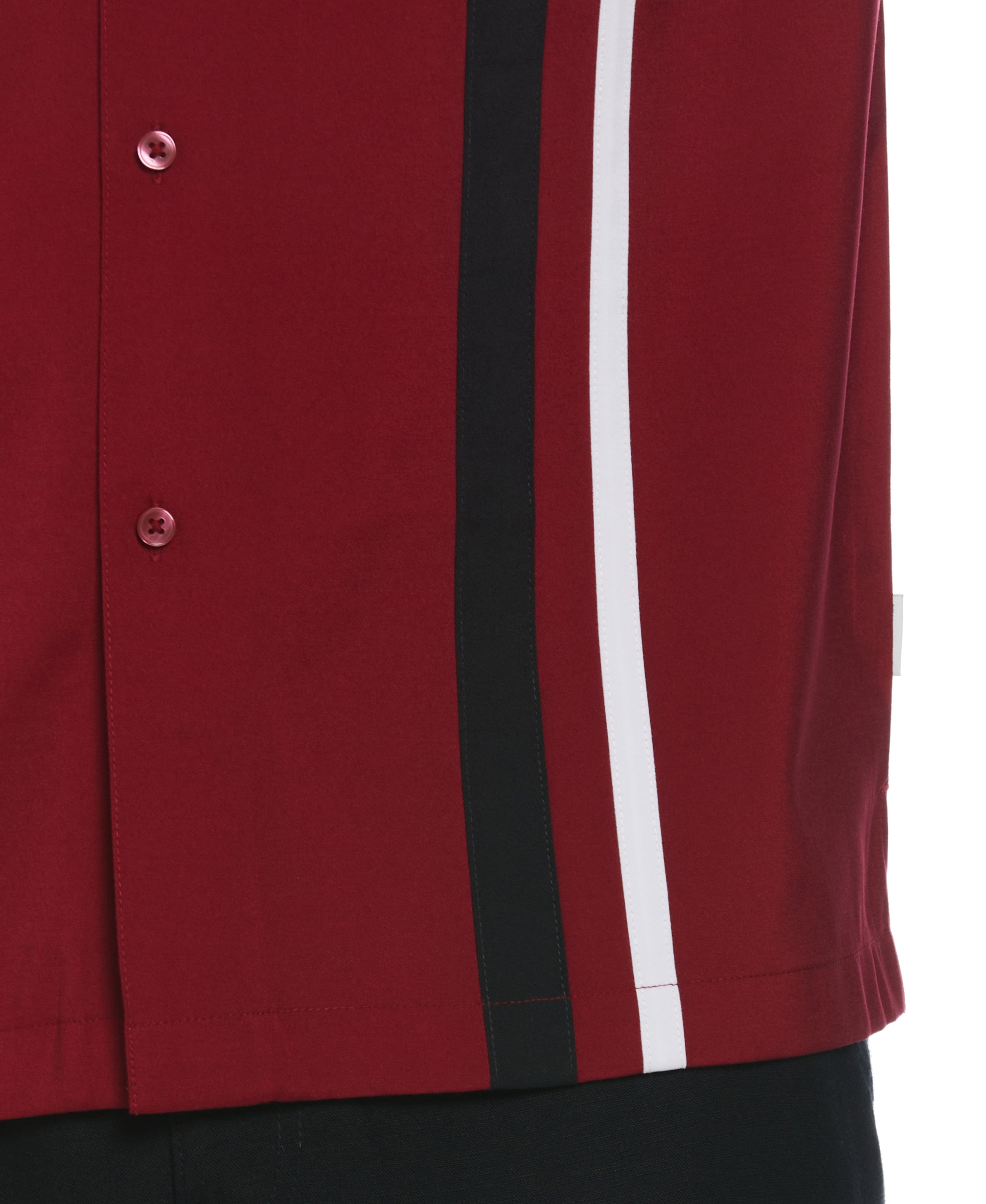 Camp Collar Retro Panel Shirt