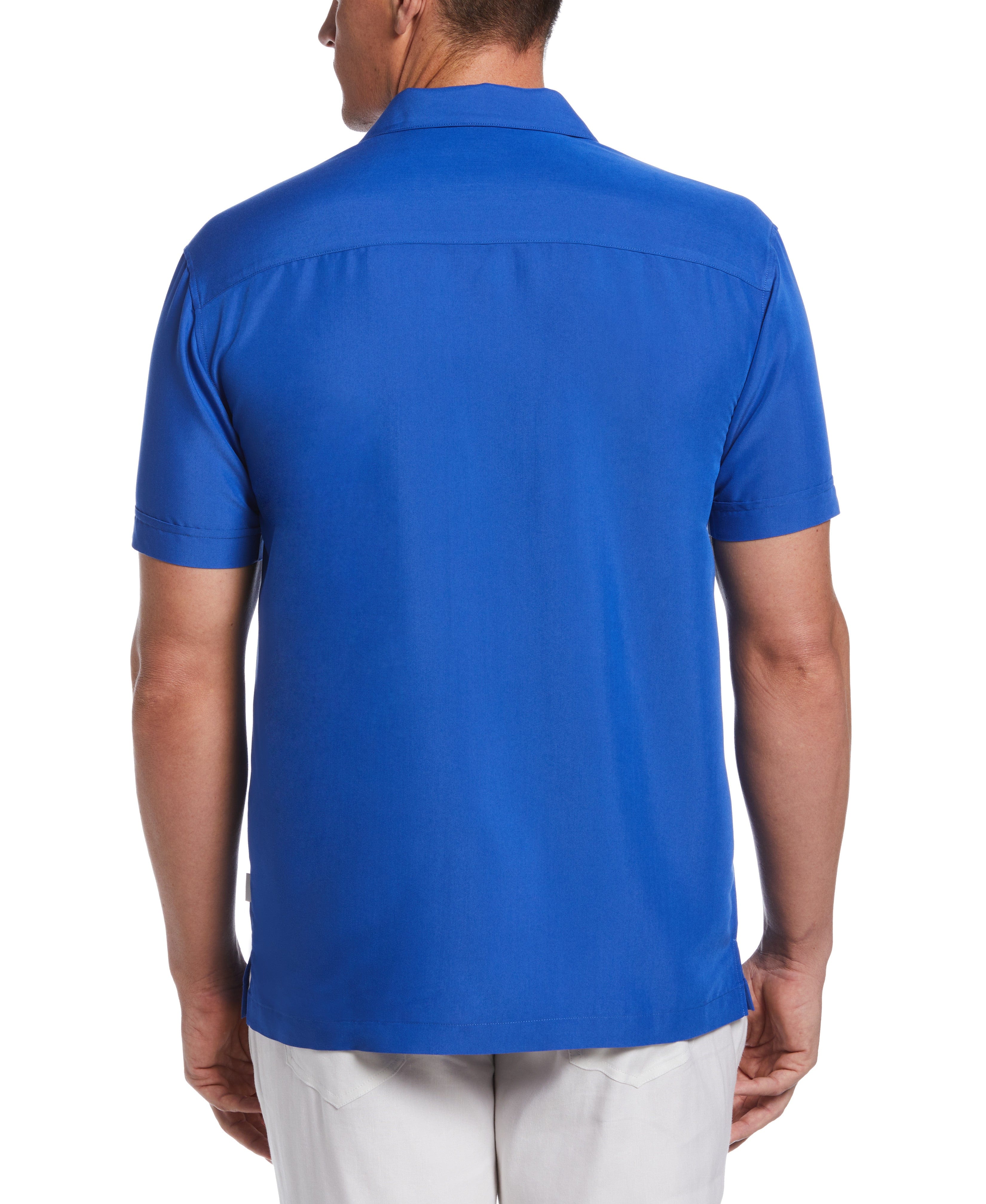 Camp Collar Retro Panel Shirt