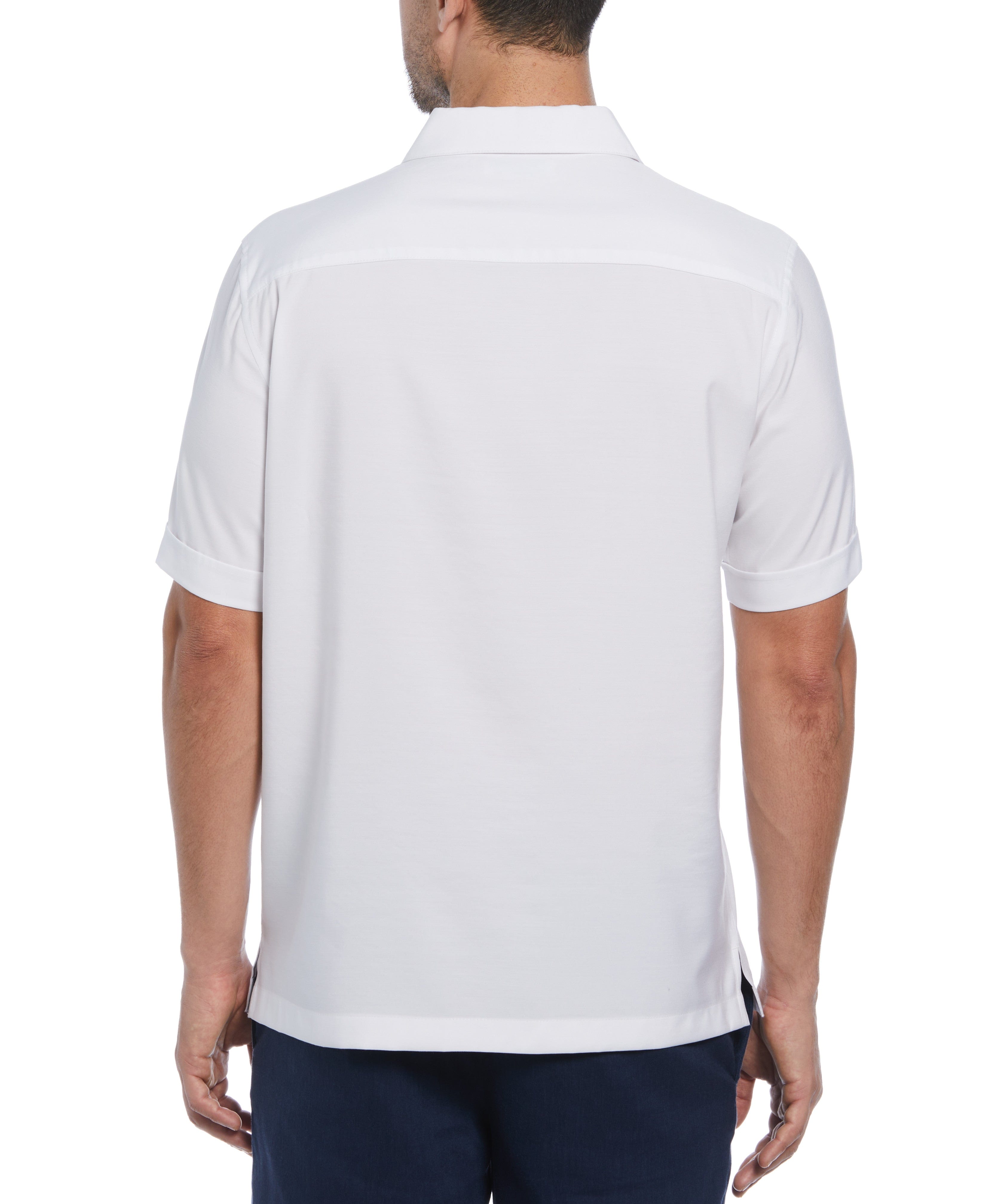 Camp Collar Retro Panel Shirt