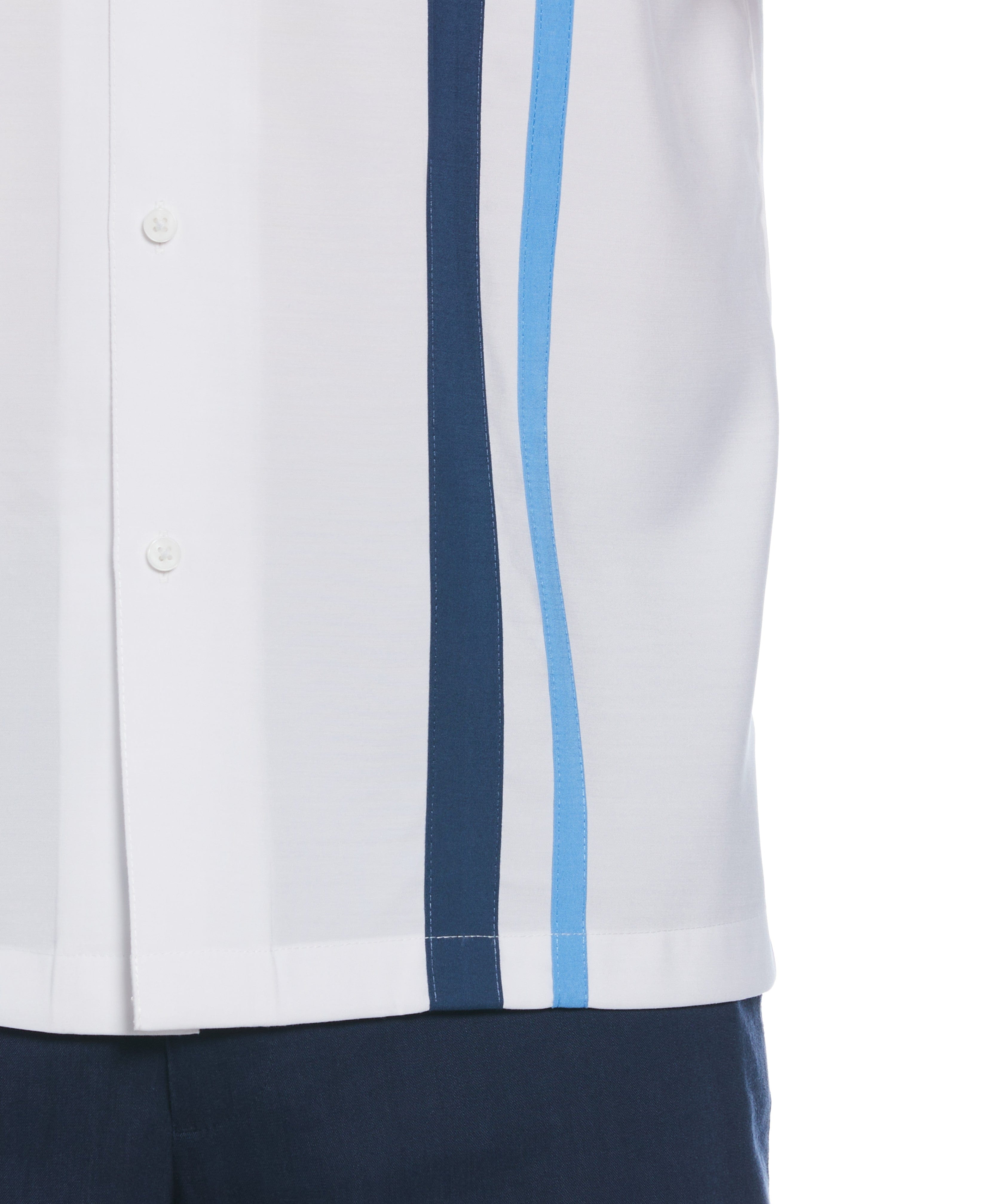 Camp Collar Retro Panel Shirt
