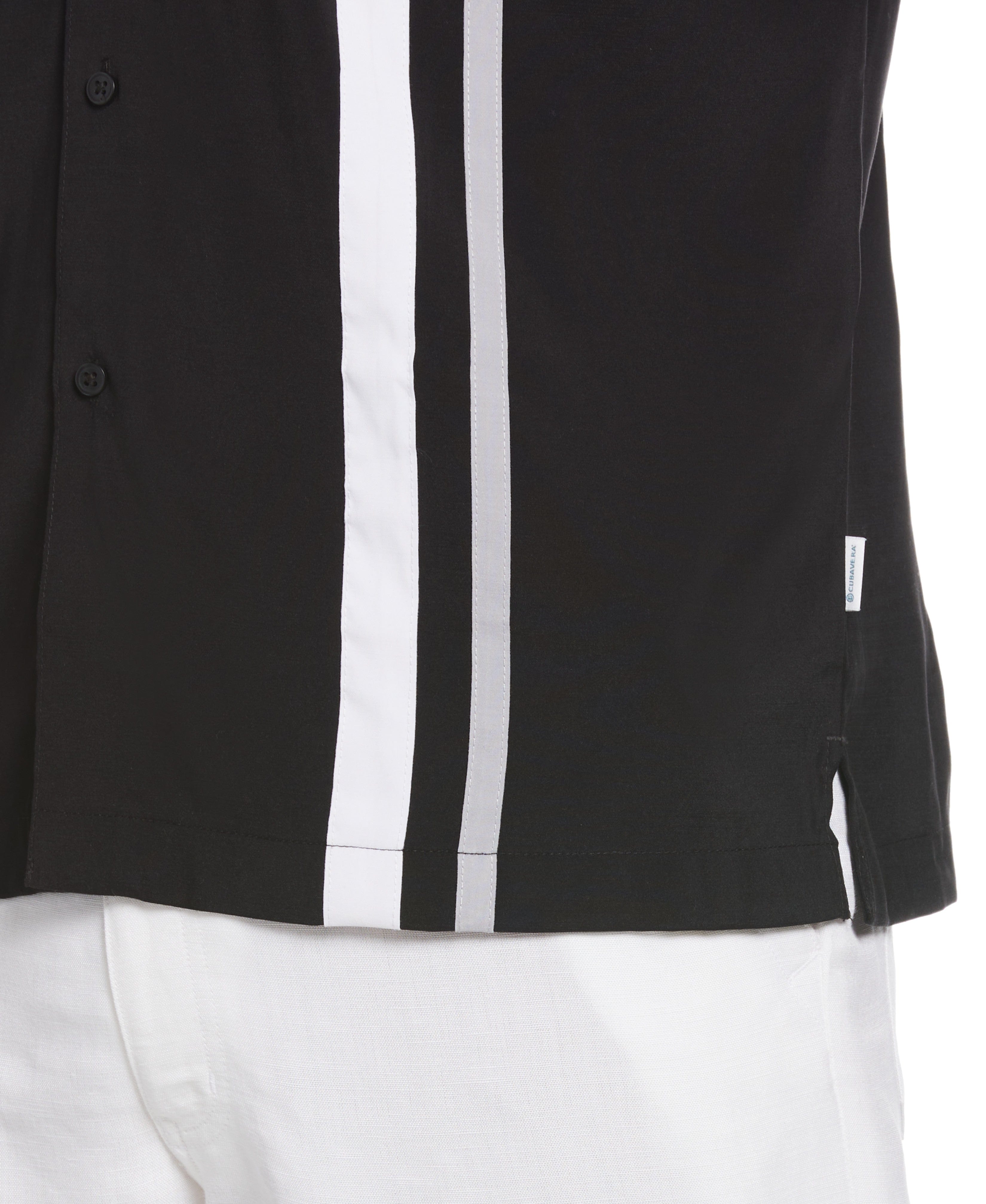 Camp Collar Retro Panel Shirt