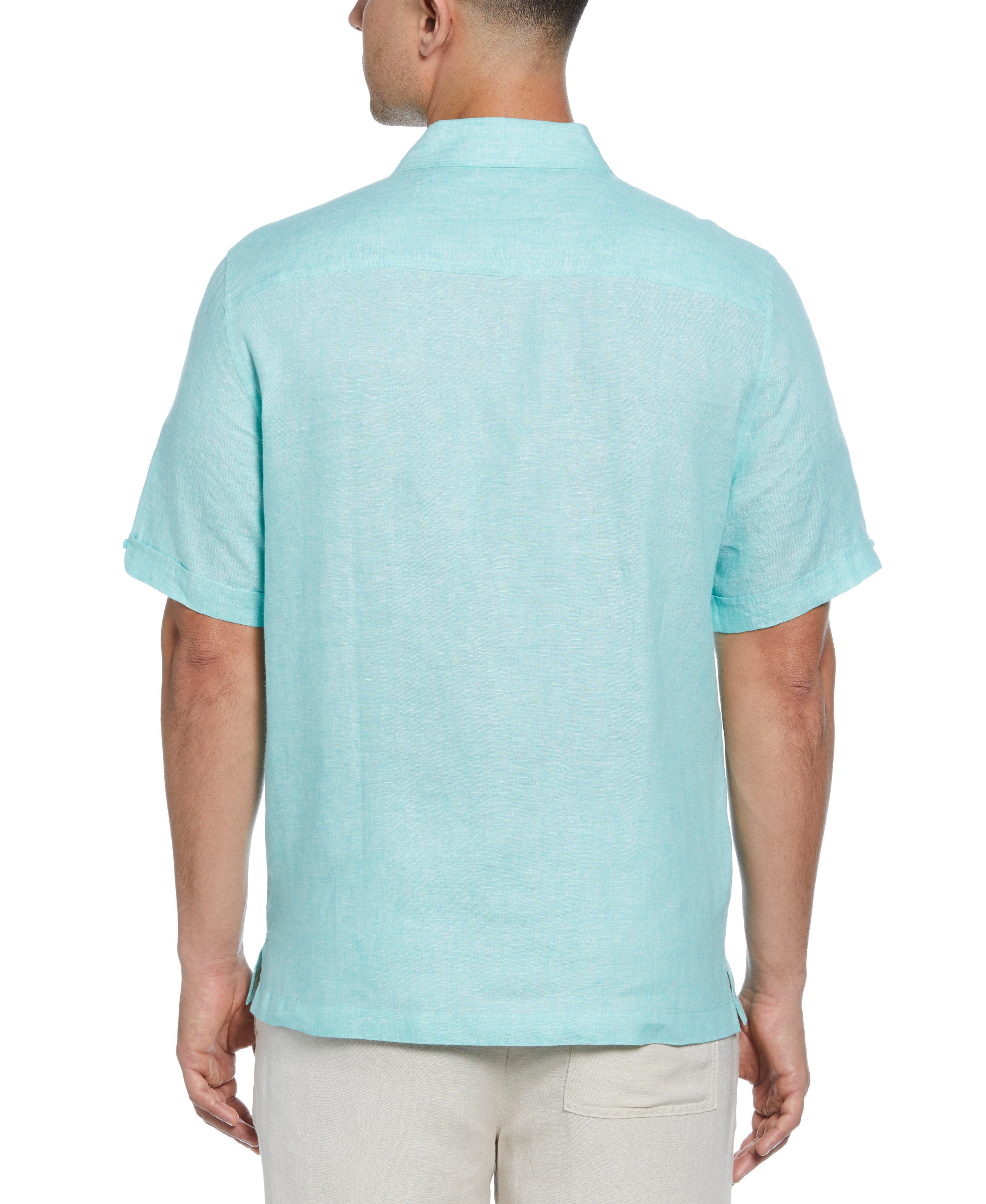 Classic Two-Tone Linen Shirt