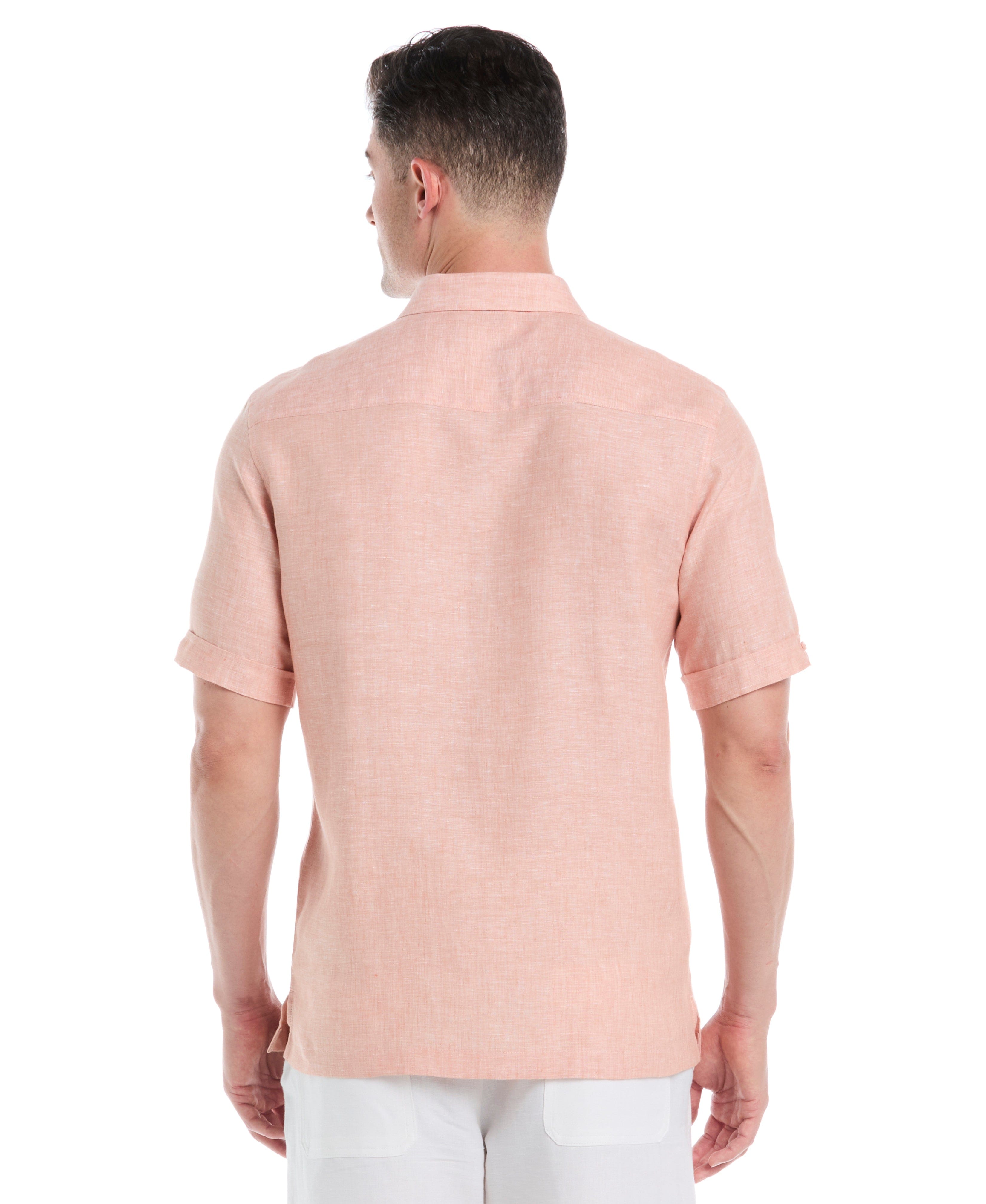 Big & Tall Classic Two-Tone Linen Shirt