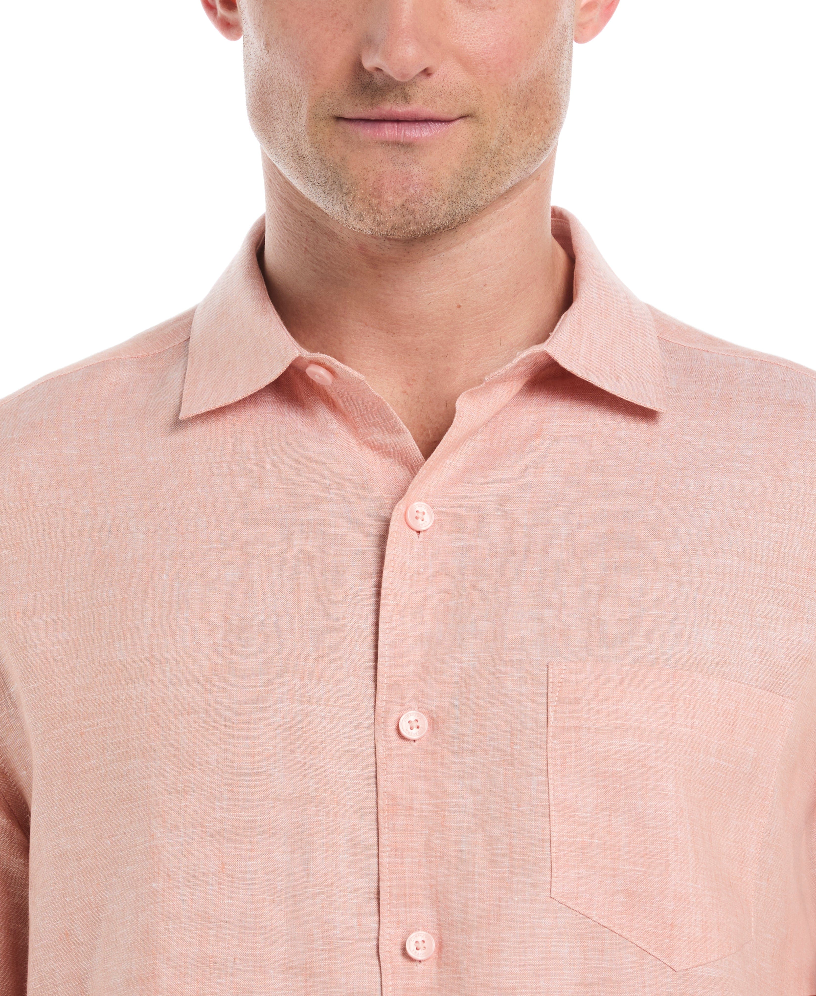 Big & Tall Classic Two-Tone Linen Shirt