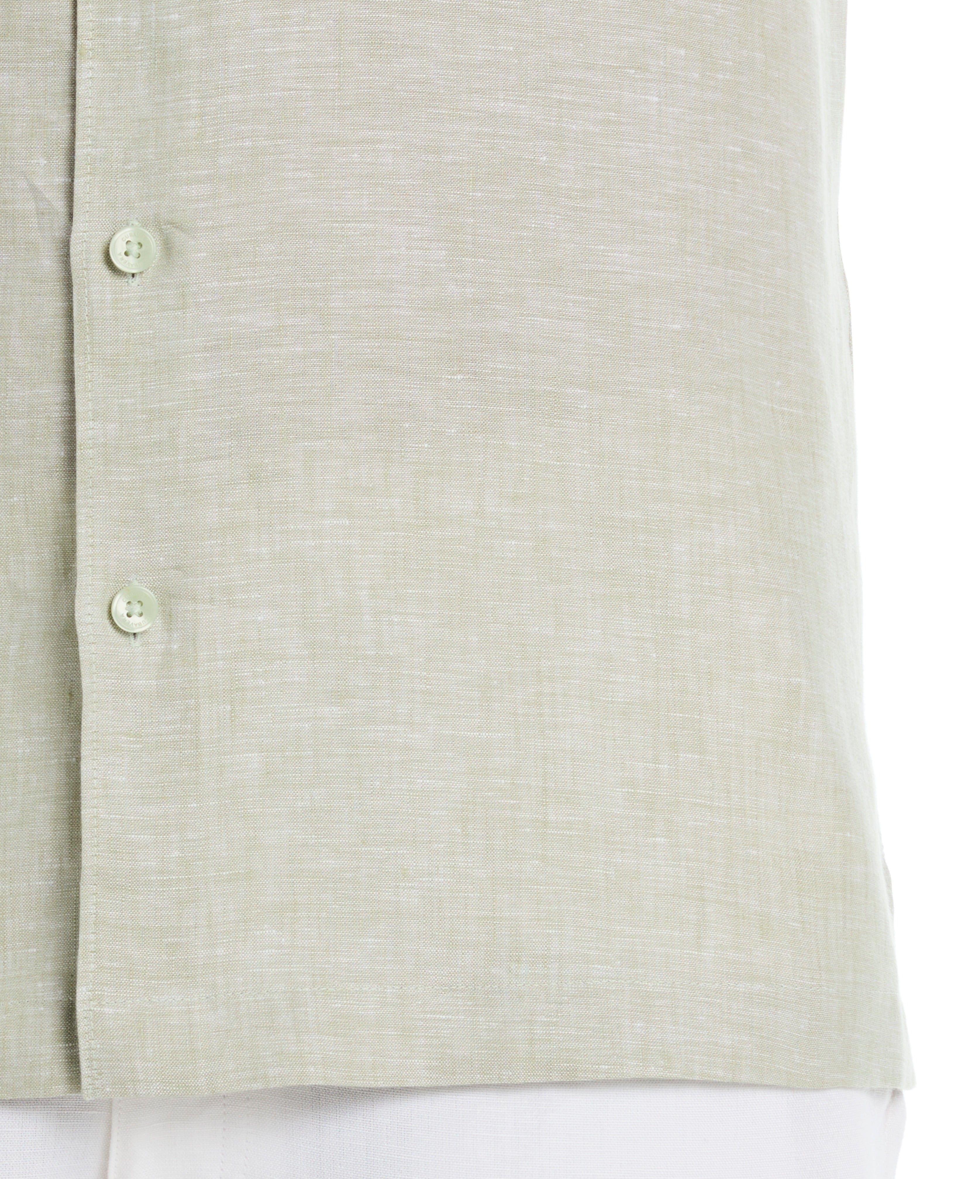 Classic Two-Tone Linen Shirt