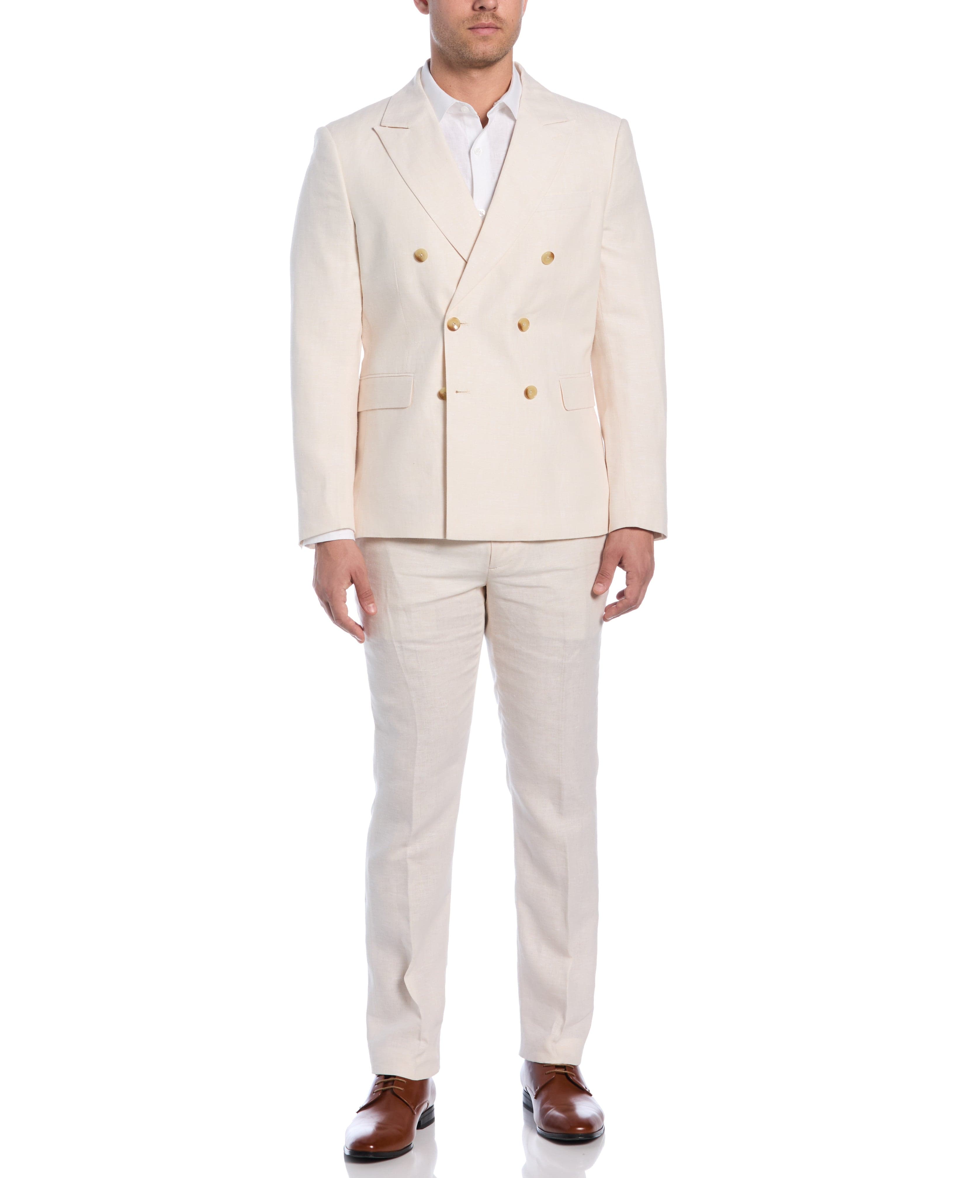 Double Breasted Delave Linen Sports Coat