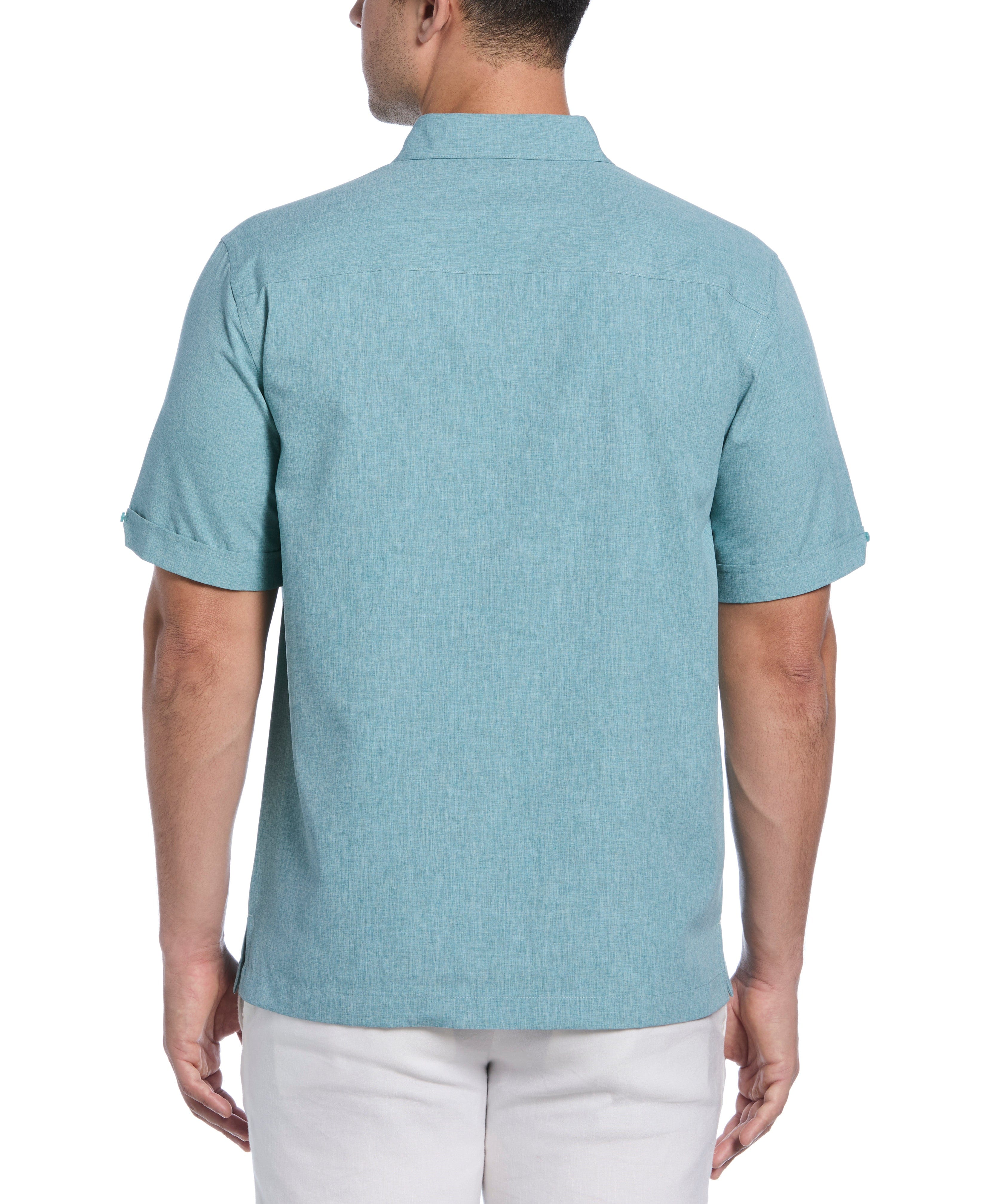Geo Embroidered Panel Shirt