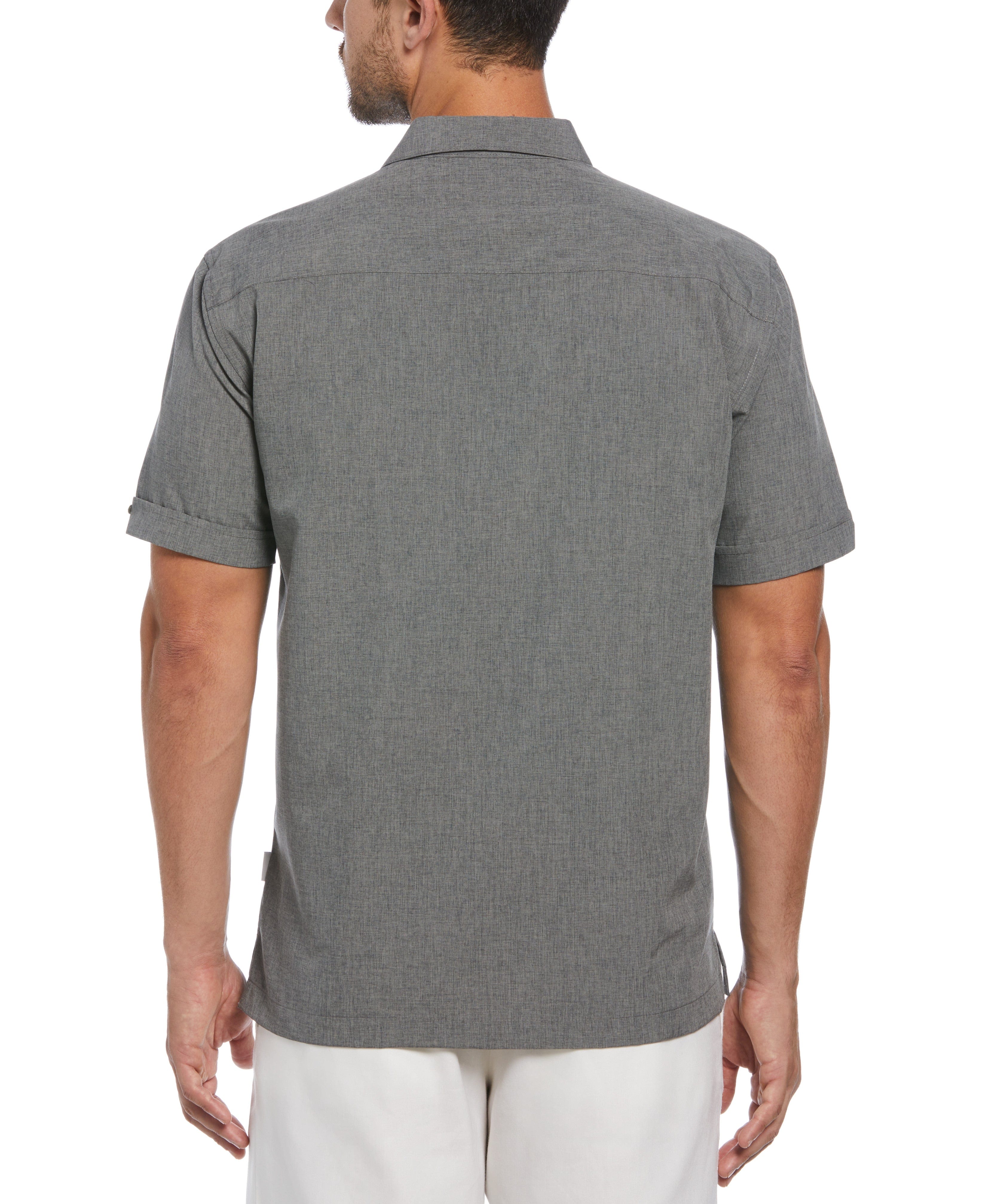 Geo Embroidered Panel Shirt