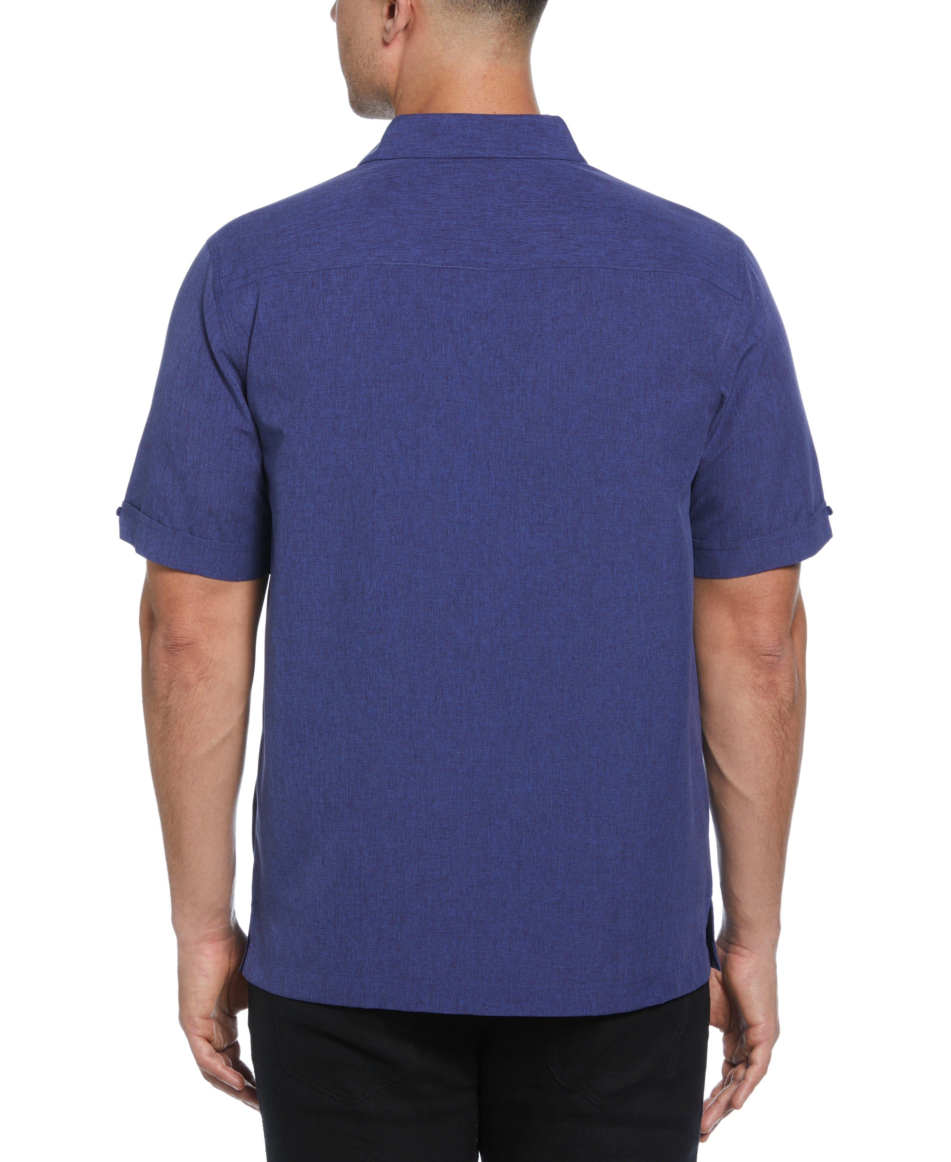 Geo Embroidered Panel Shirt