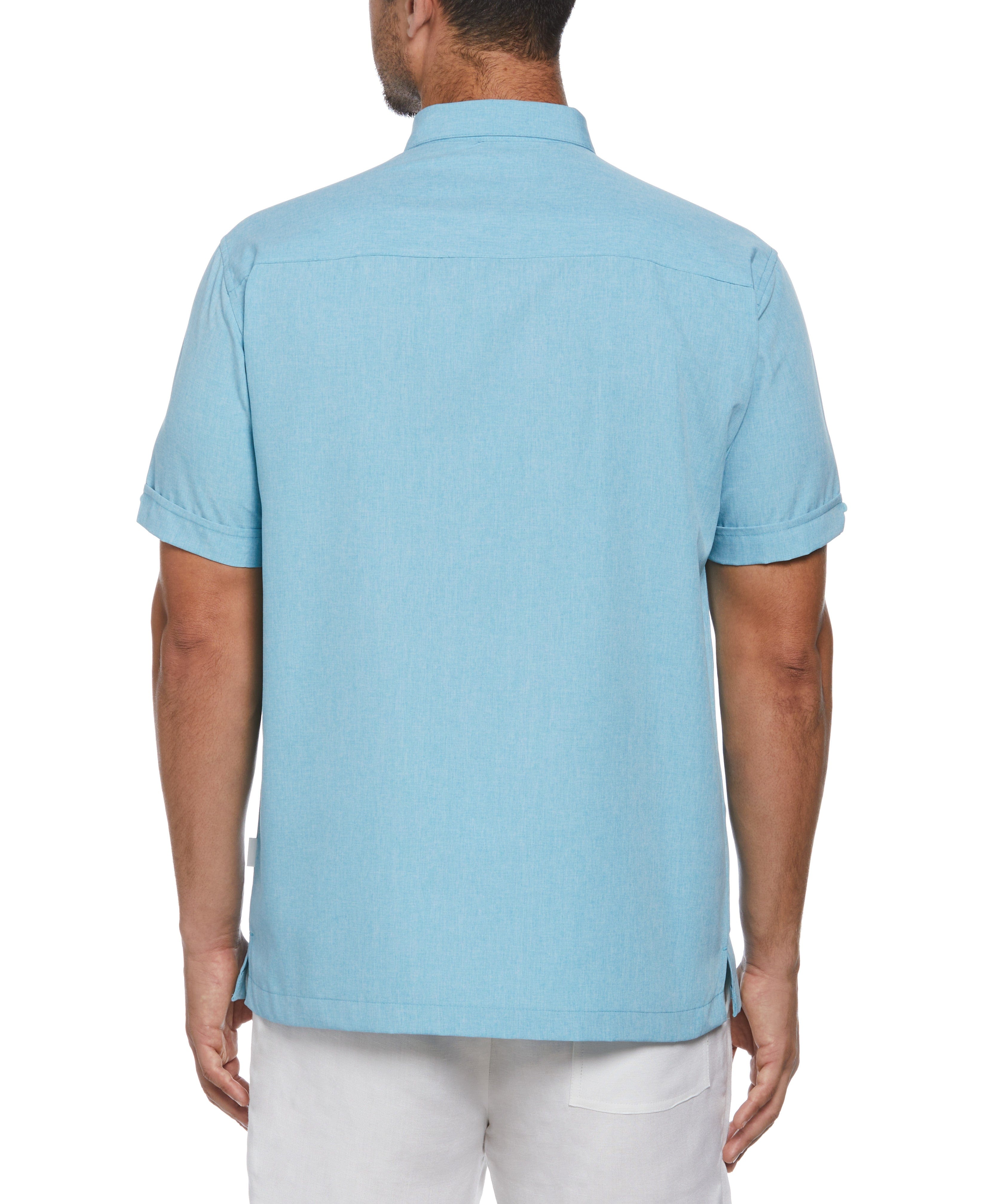 Geo Embroidered Panel Shirt