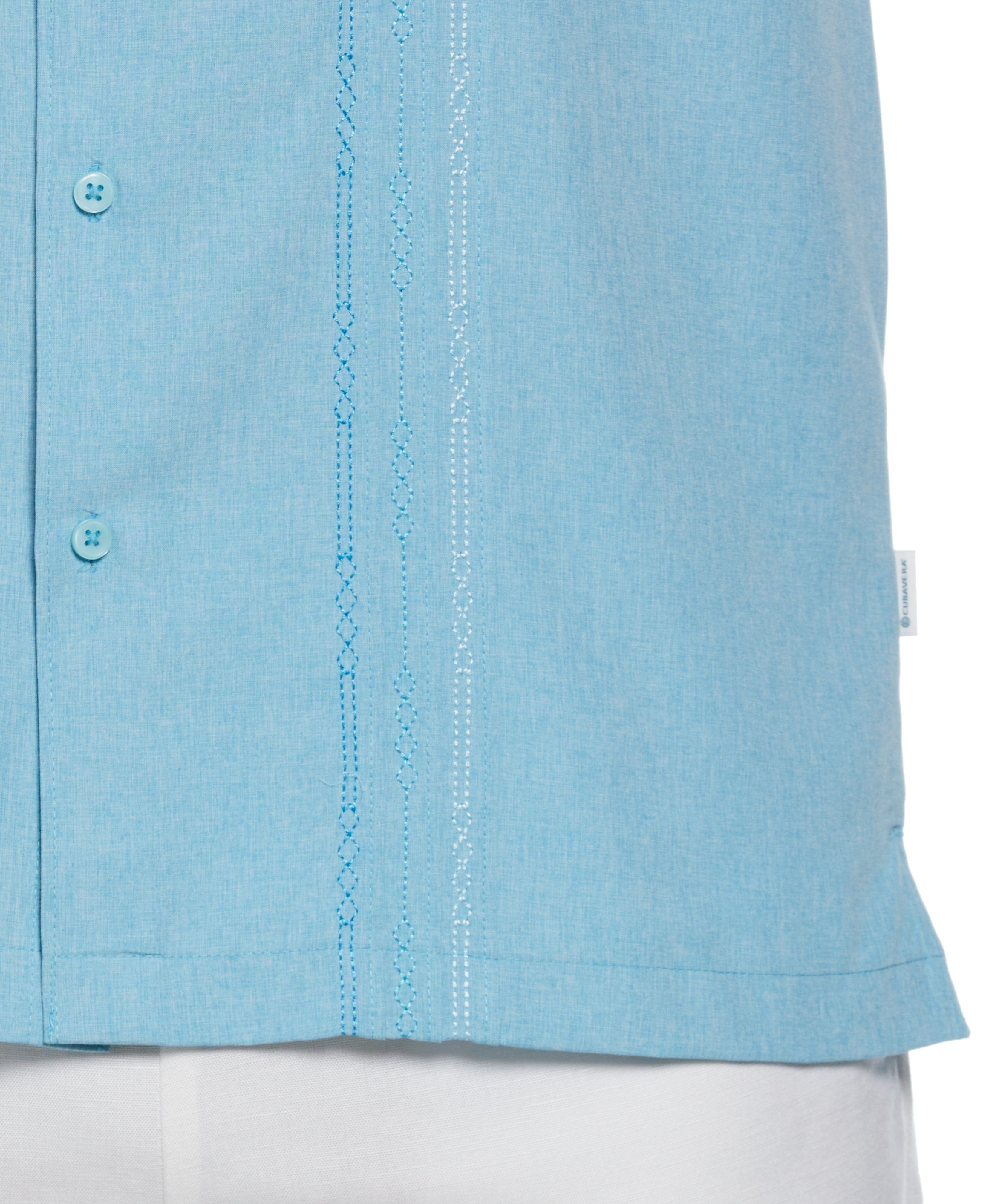 Geo Embroidered Panel Shirt