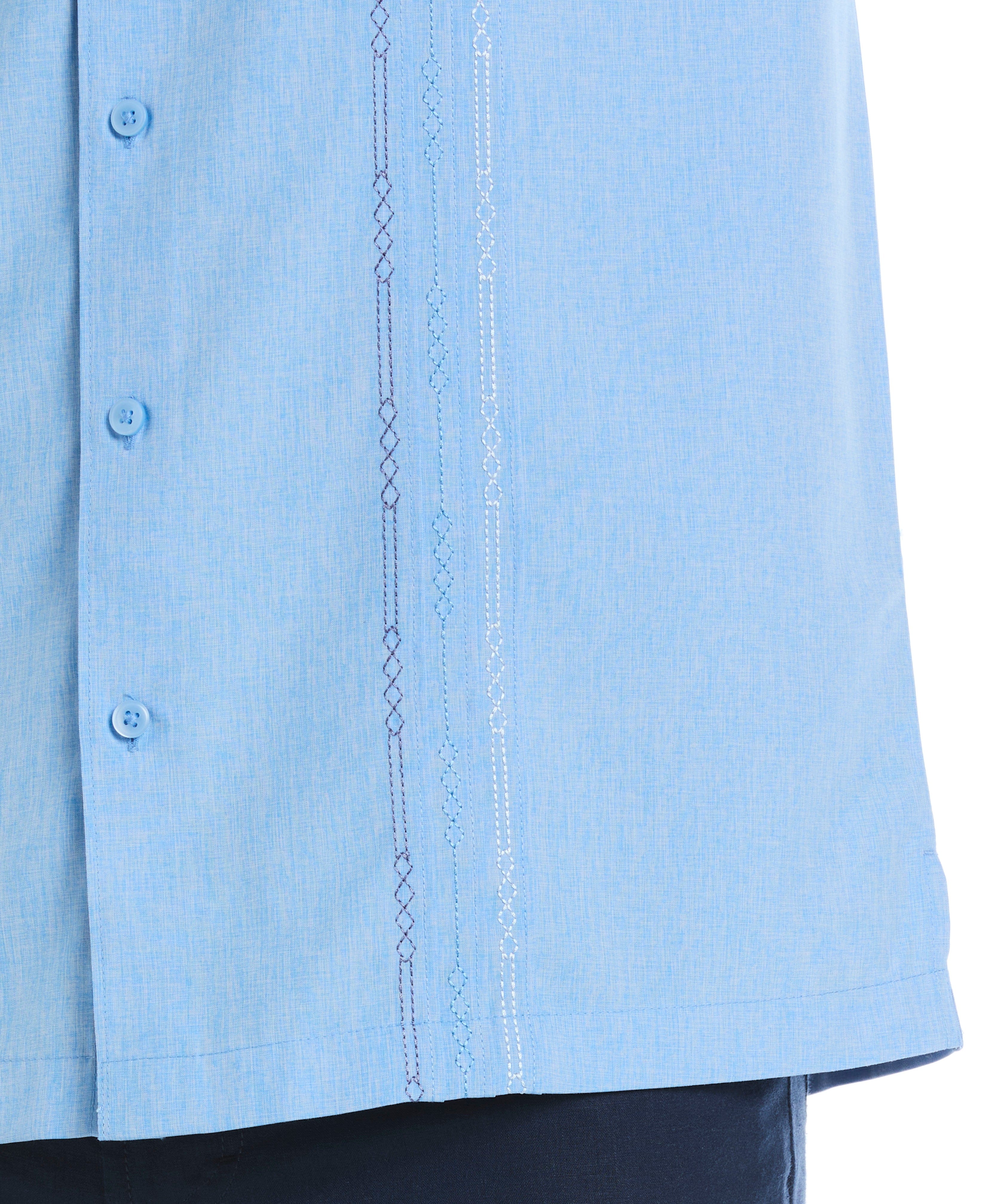 Geo Embroidered Panel Shirt