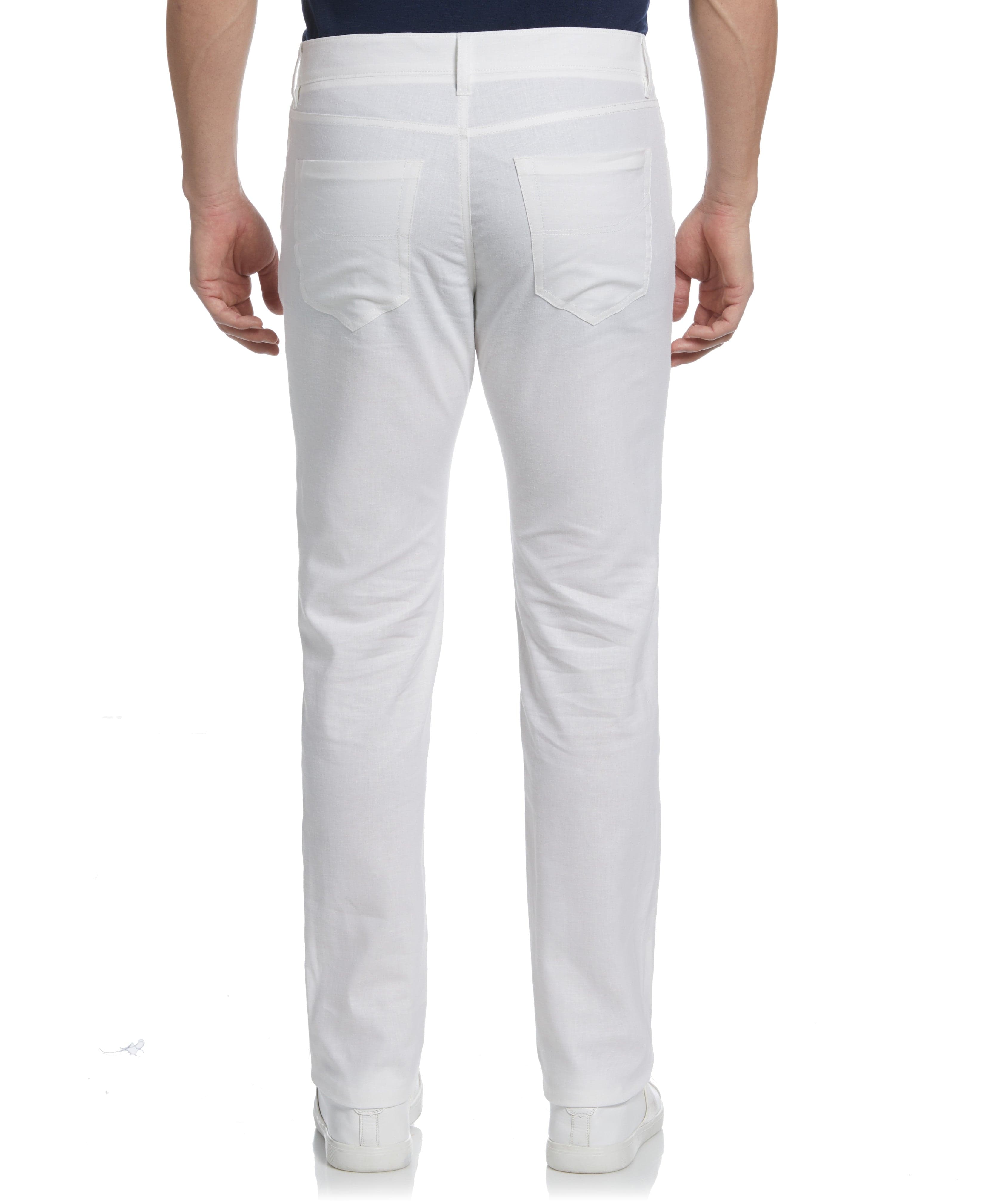 Linen-Blend 5-Pocket Pants