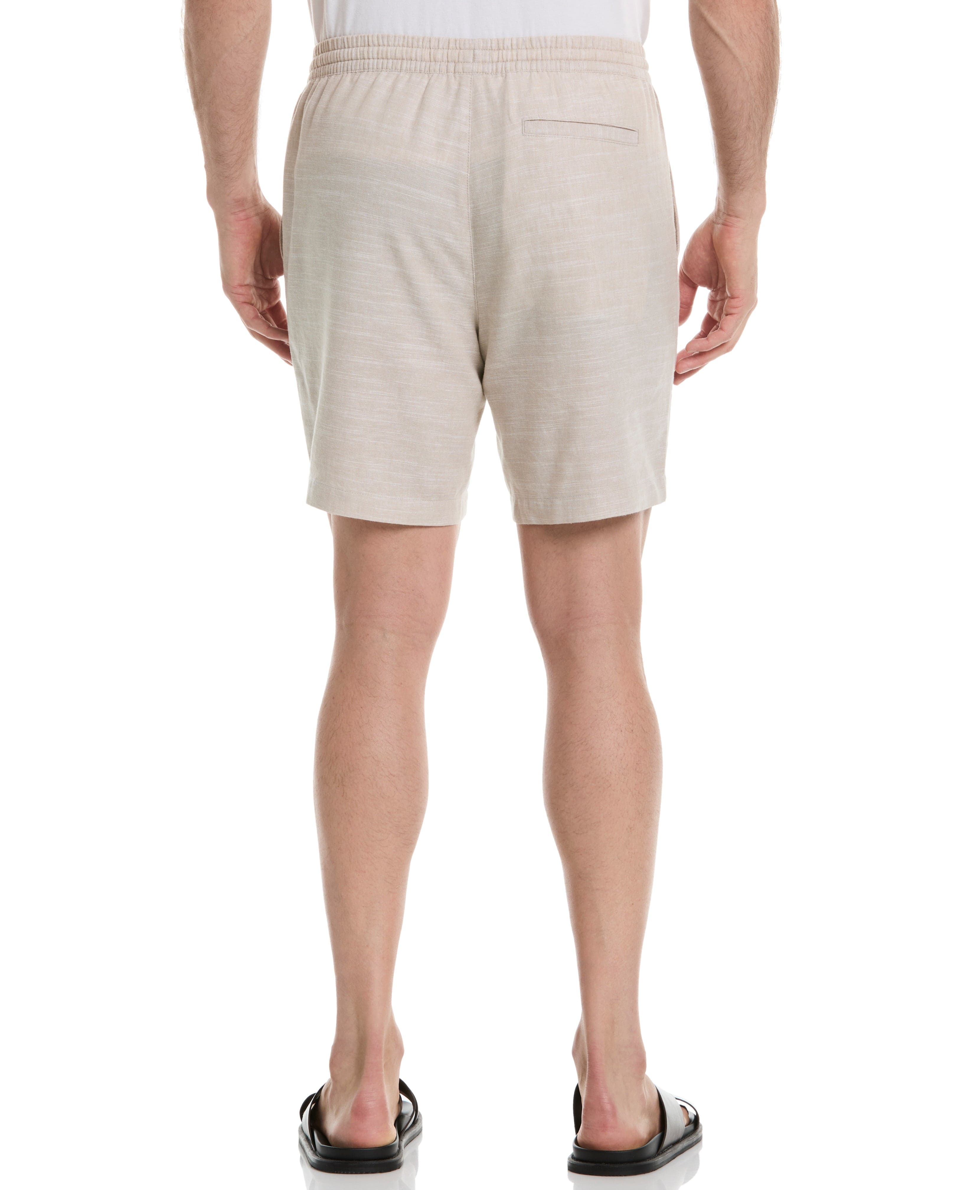 Linen Blend 7" Cross Dyed Slub Short