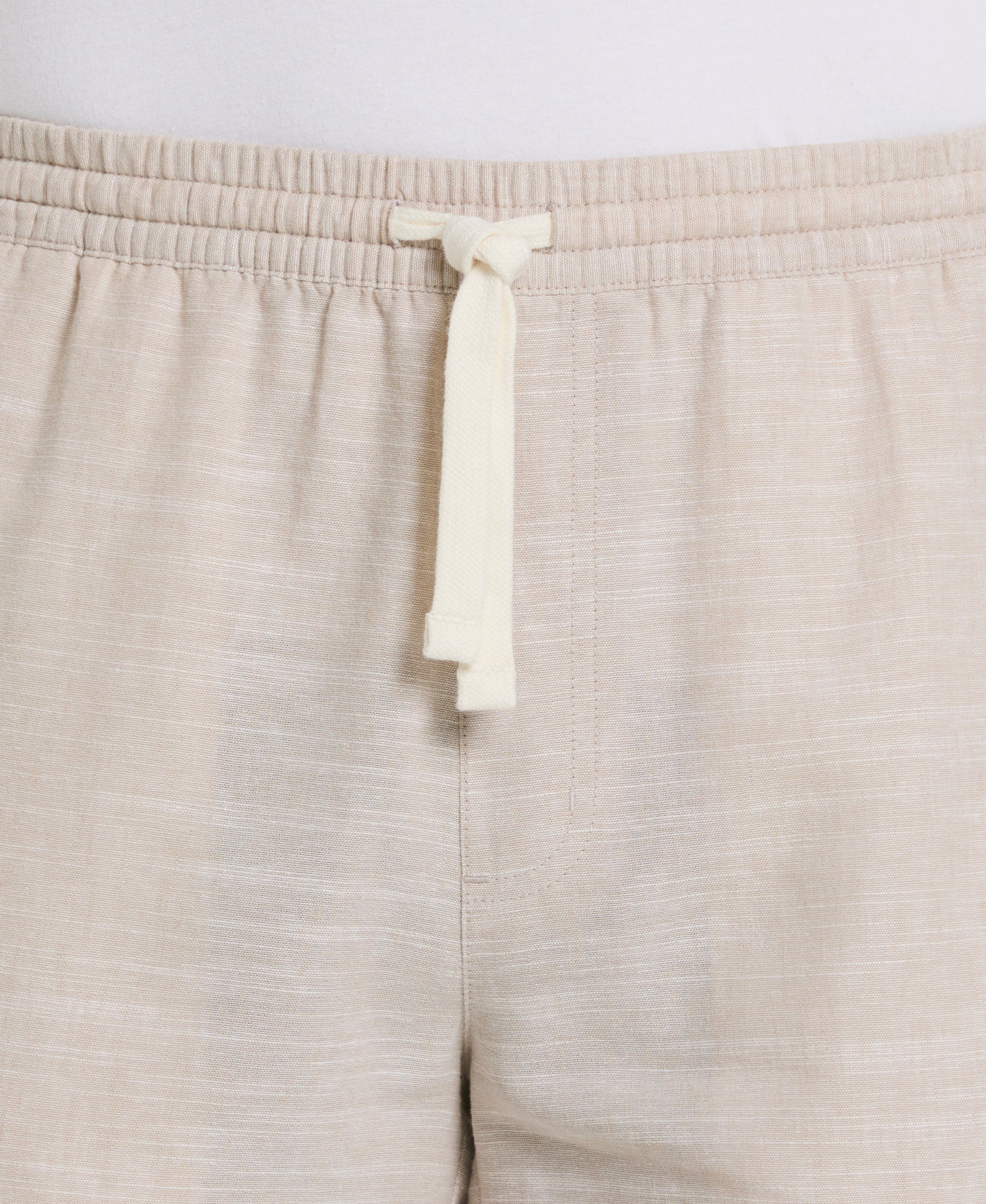 Linen Blend 7" Cross Dyed Slub Short