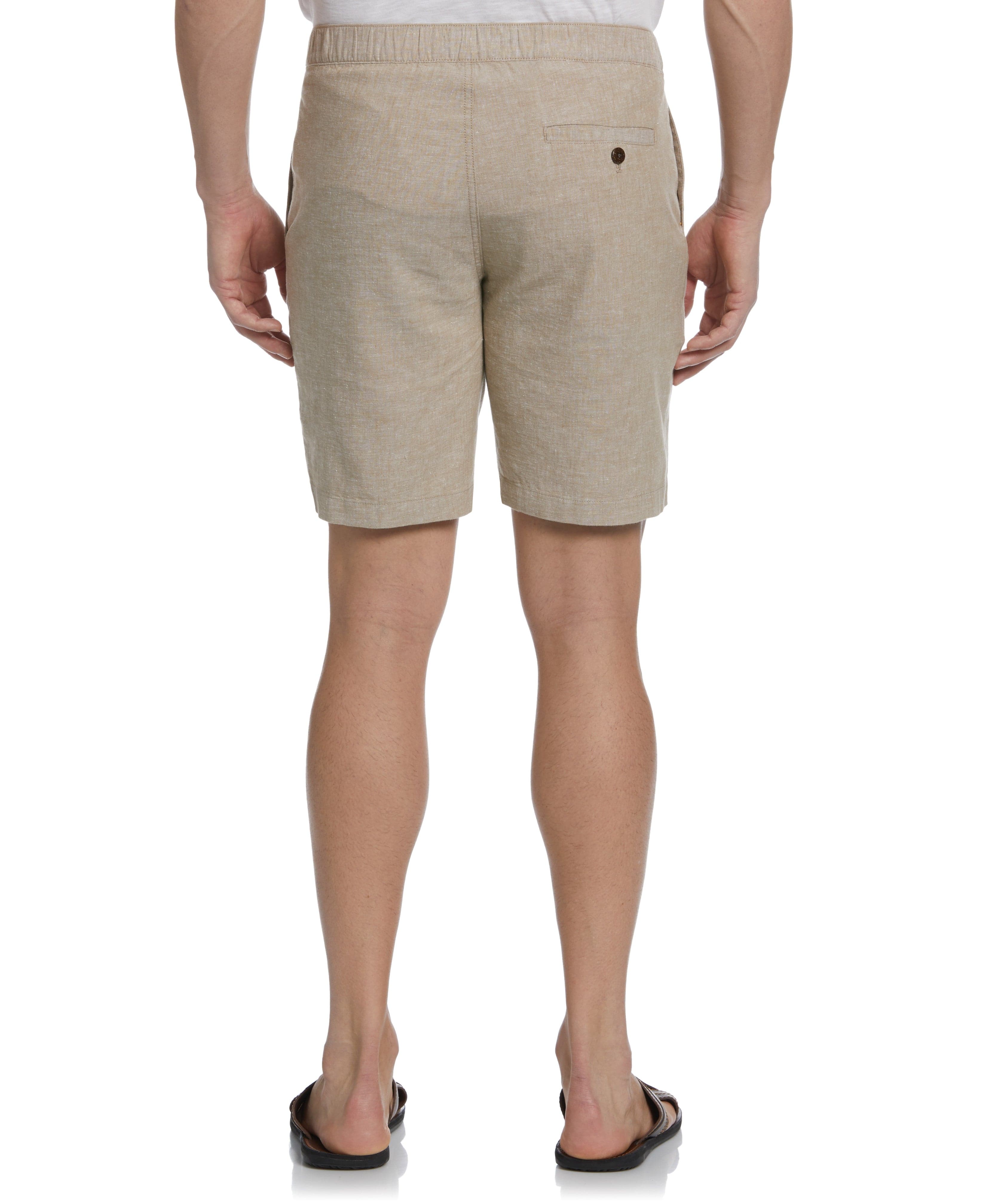 Linen Blend Cross Dye Short