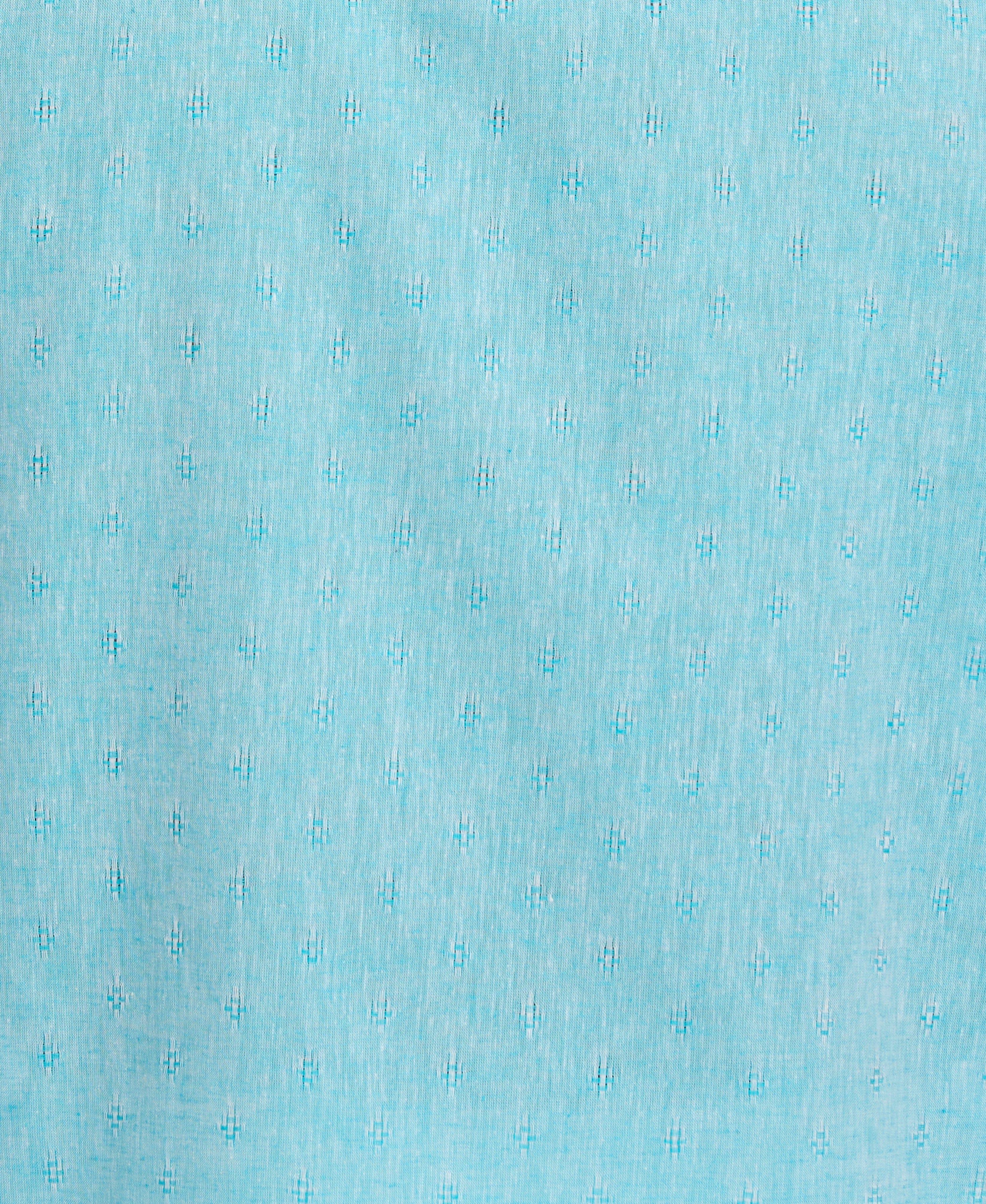 Linen Blend Diamond Dobby Print Shirt