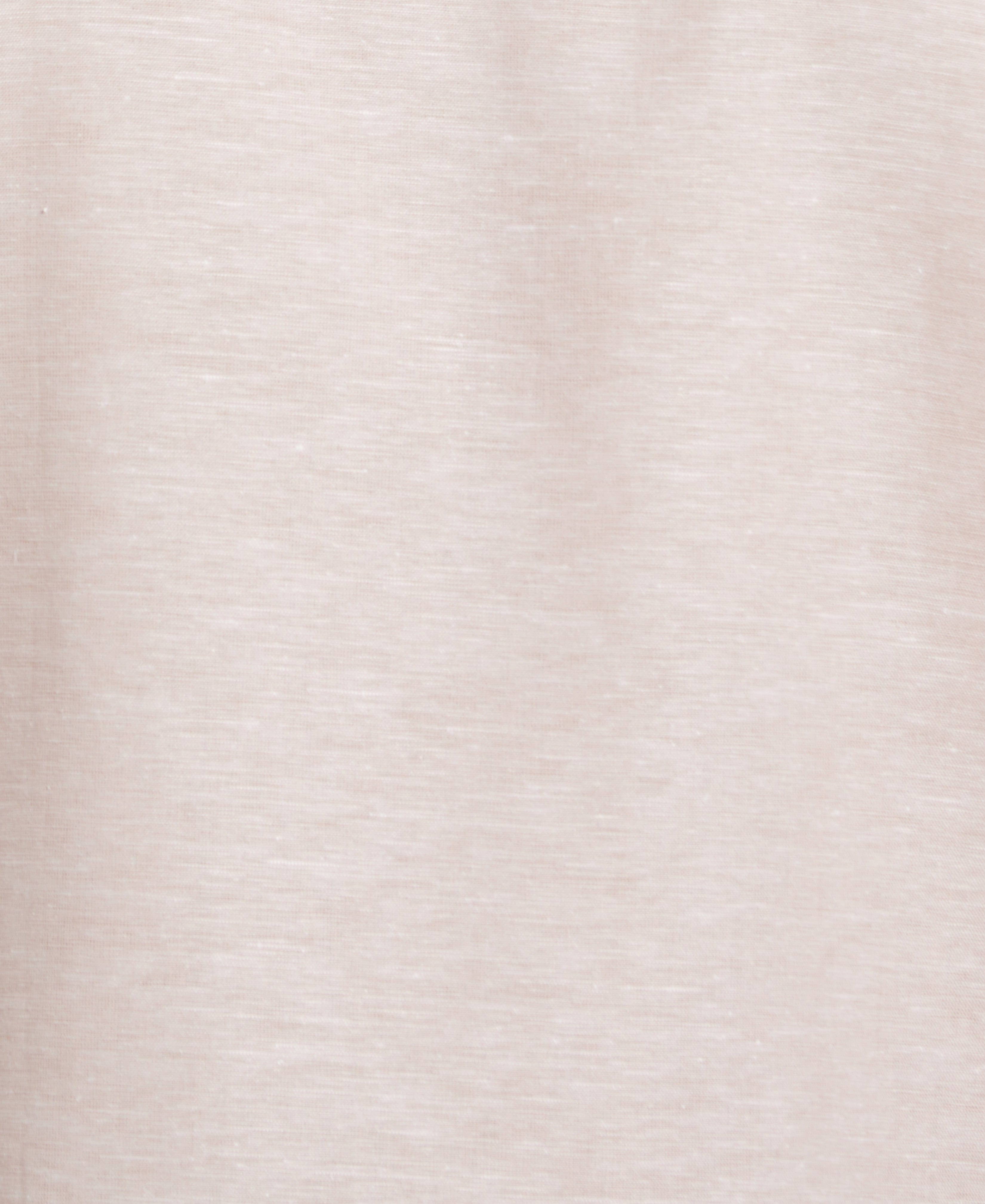 Linen Blend Embroidered Border Shirt