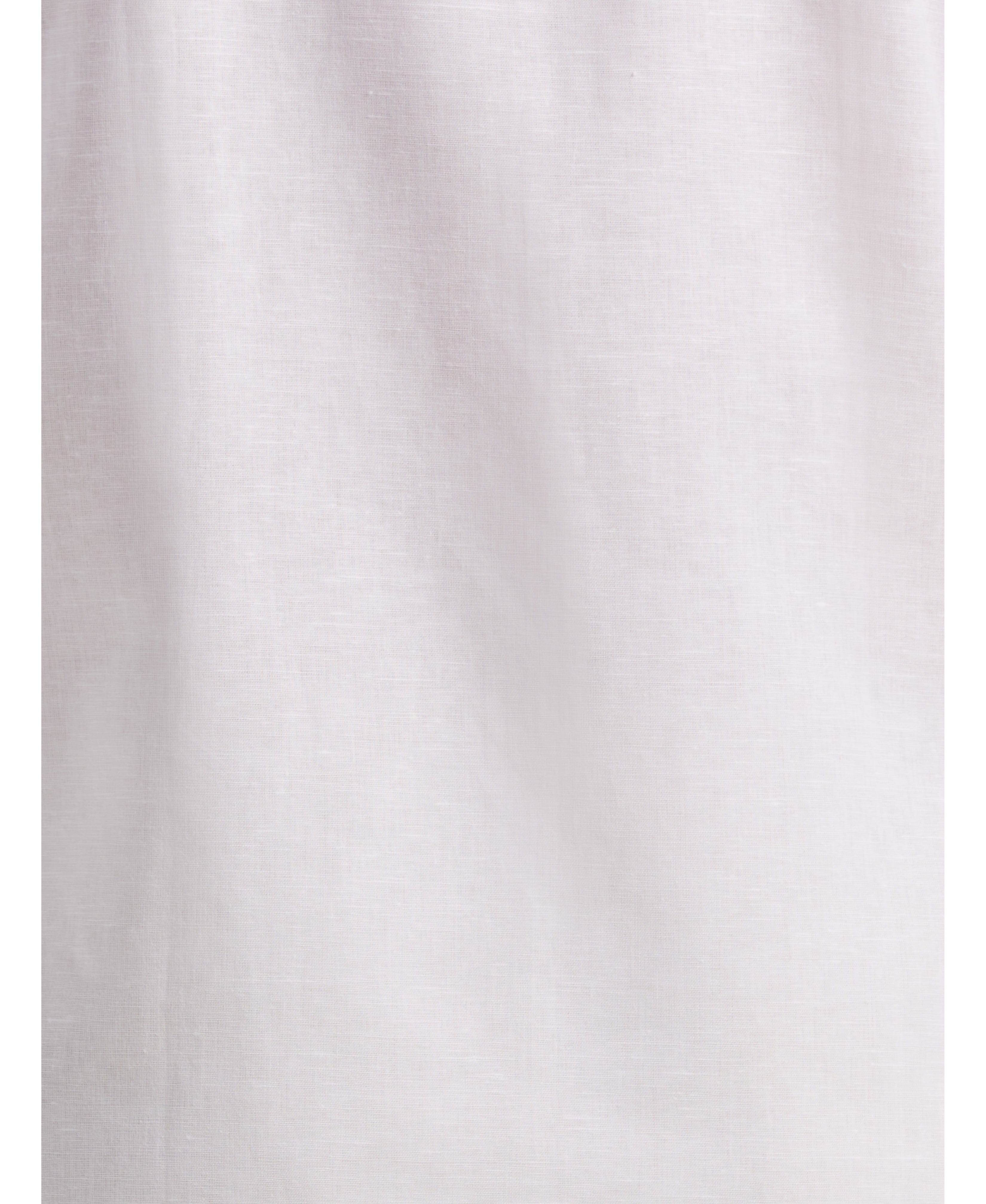 Linen Blend Embroidered Panel Shirt