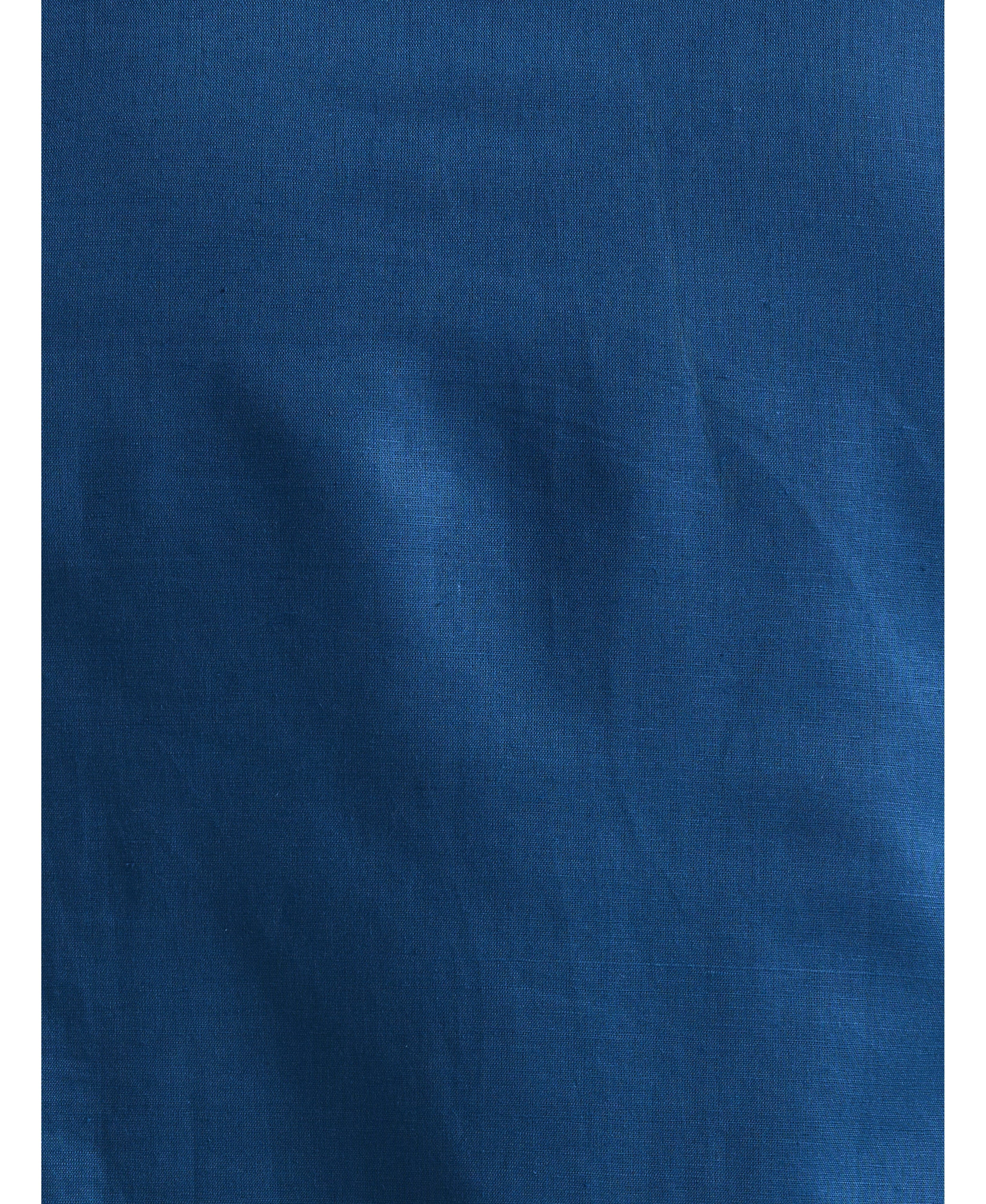 Linen Blend Embroidered Panel Shirt