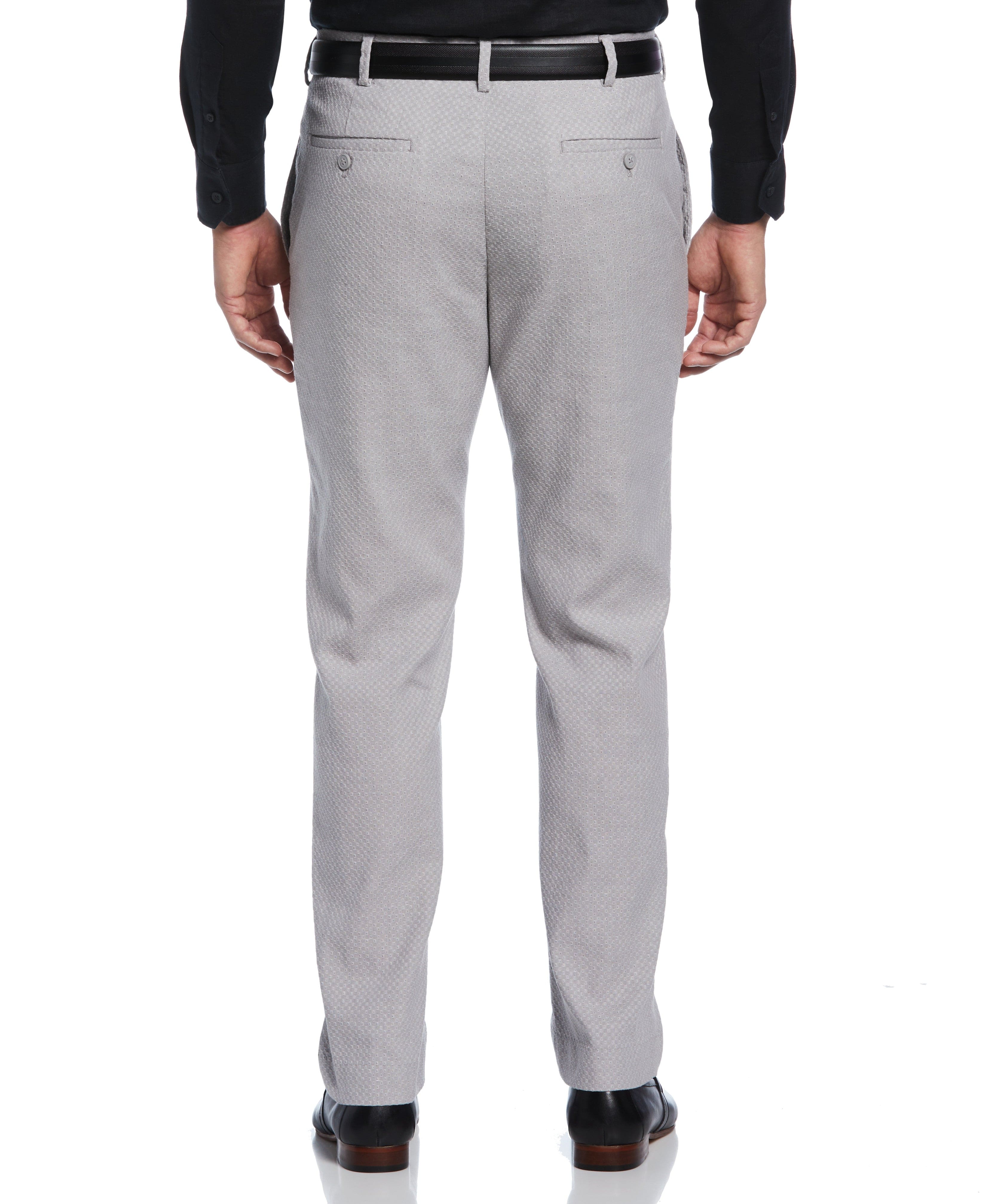 Linen Blend Flat Front Pant