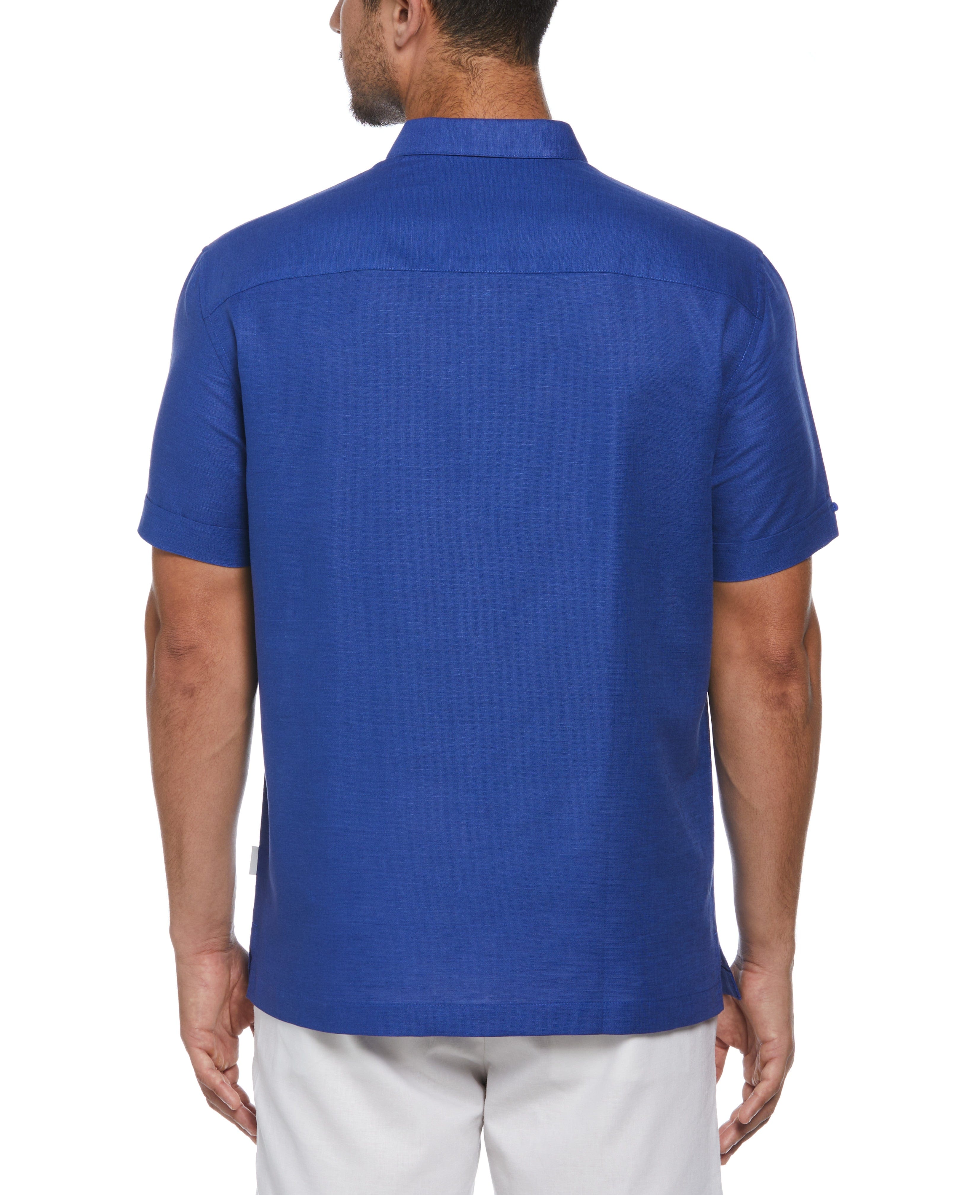 Linen Blend L-Shape Yarn Dye Shirt