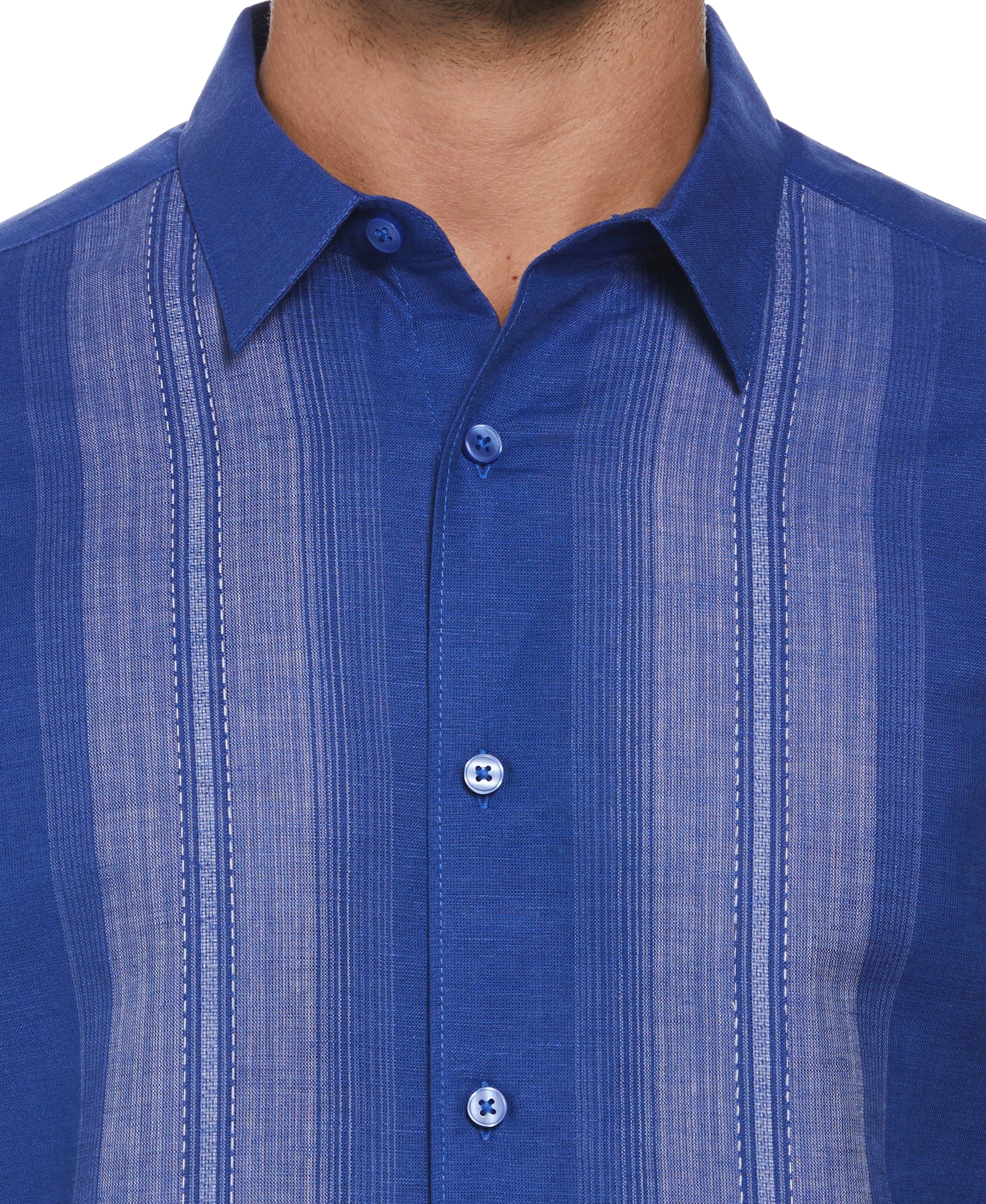 Linen Blend L-Shape Yarn Dye Shirt