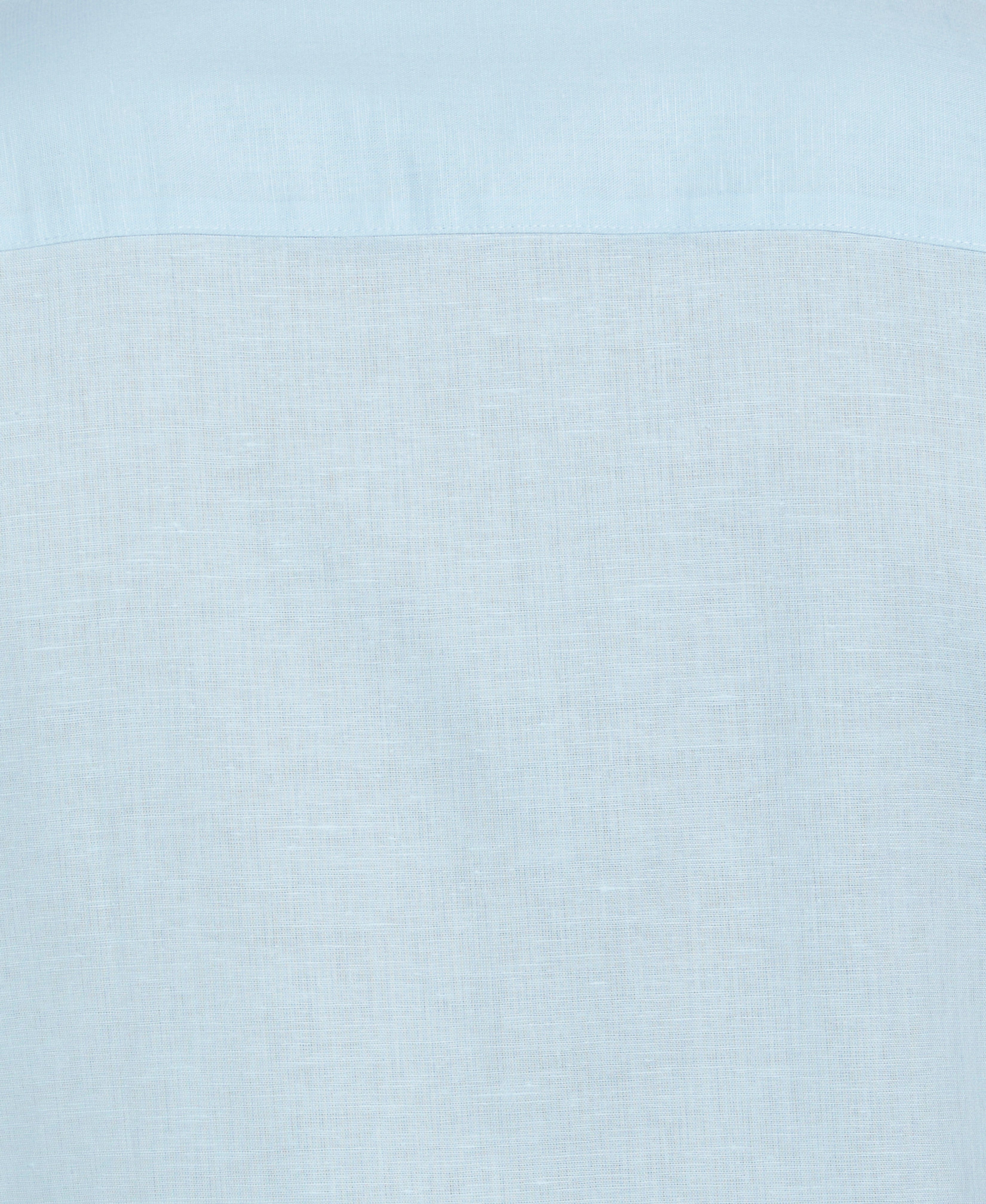 Linen Blend No-Pocket Guayabera Shirt
