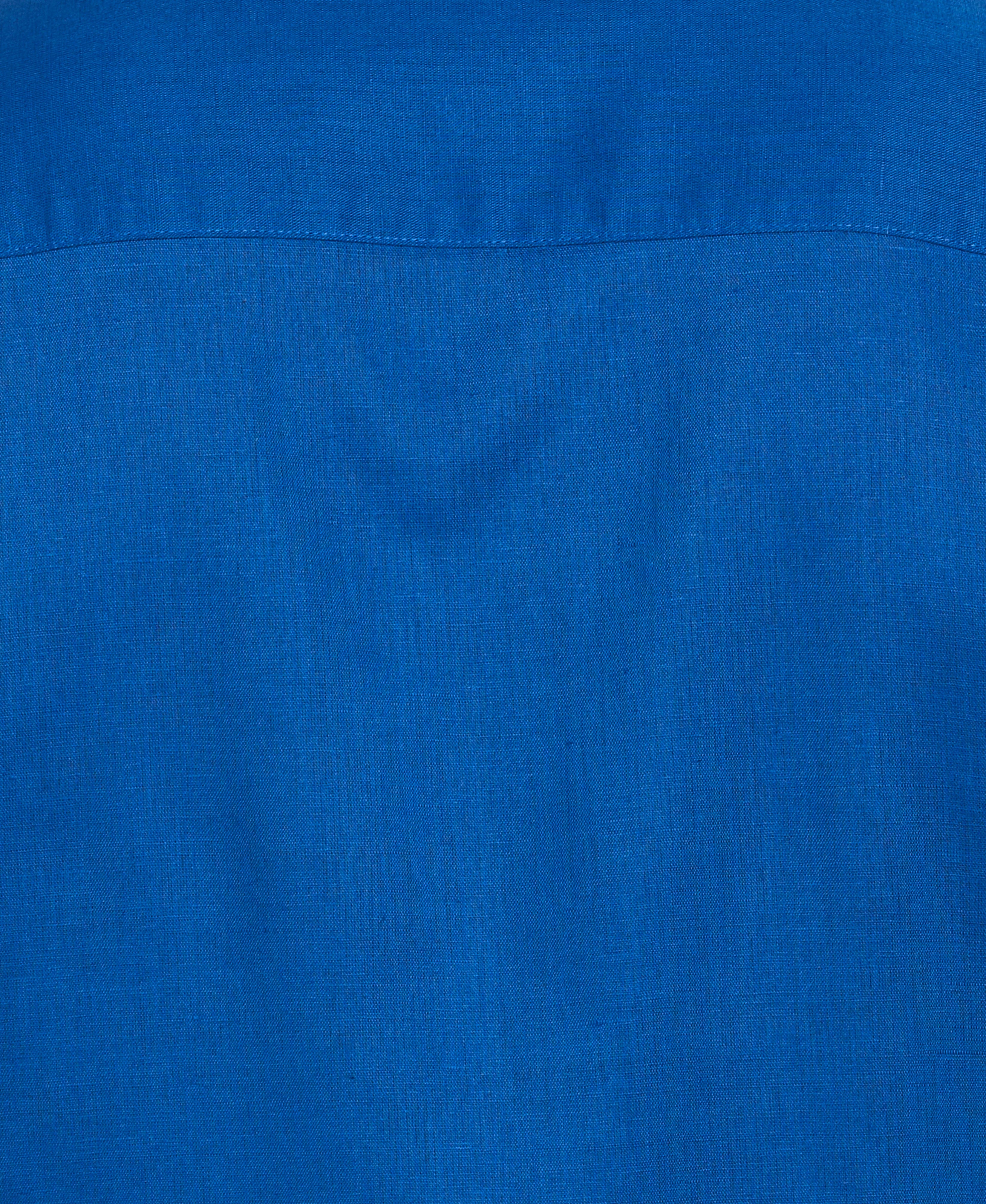 Linen Blend No-Pocket Guayabera Shirt