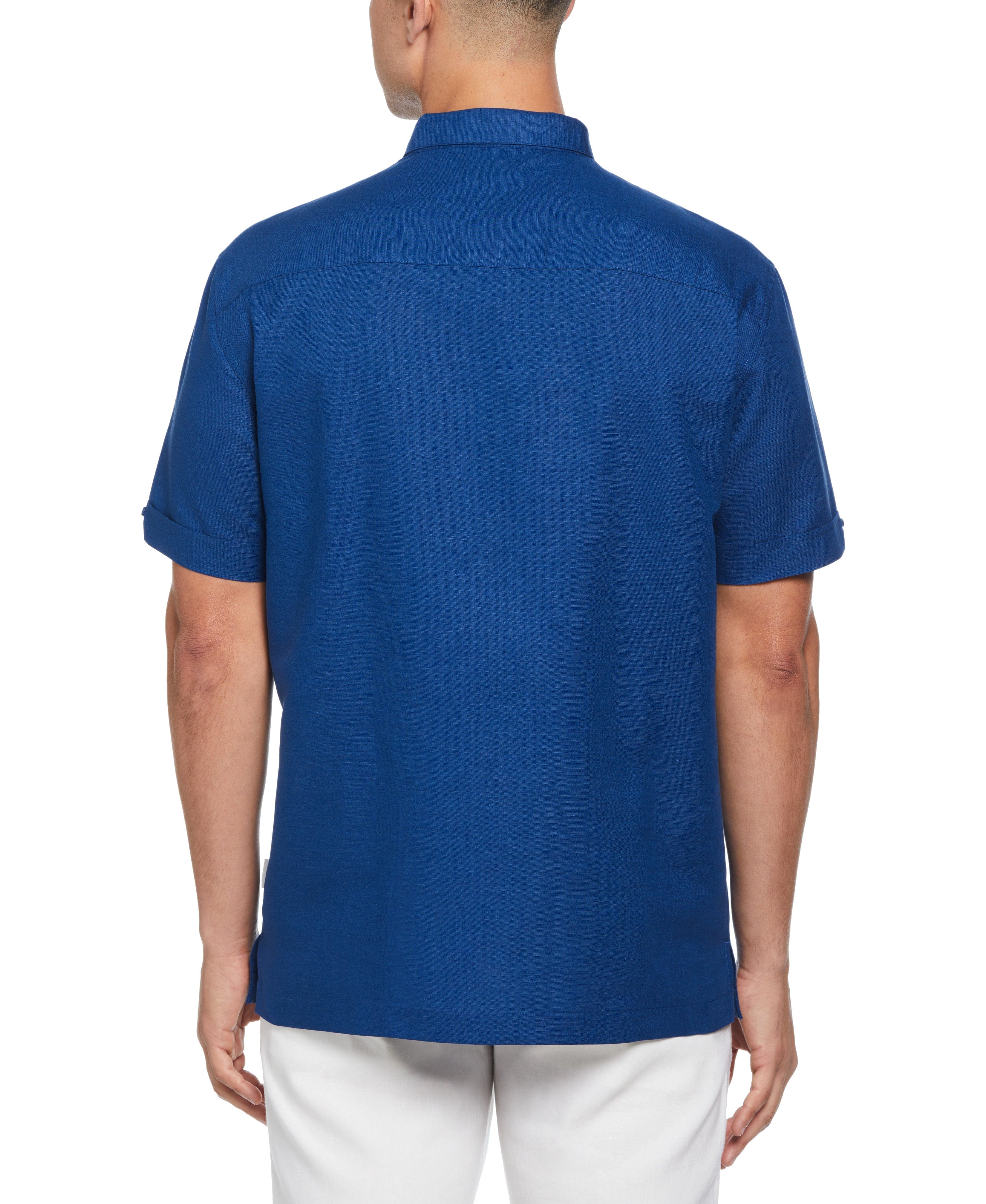 Linen Blend Ombre Stripe Shirt