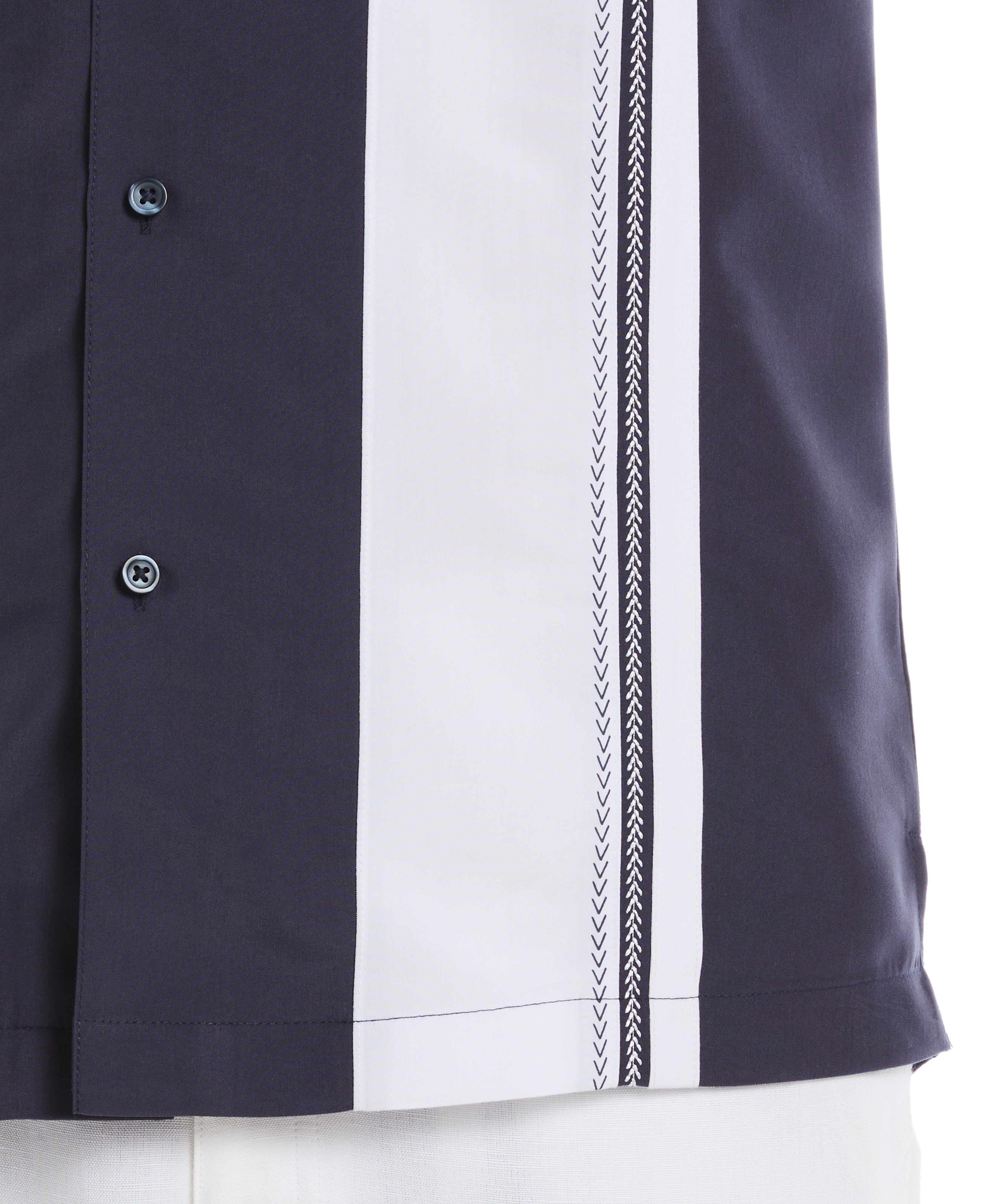 Retro Panel Embroidered Shirt