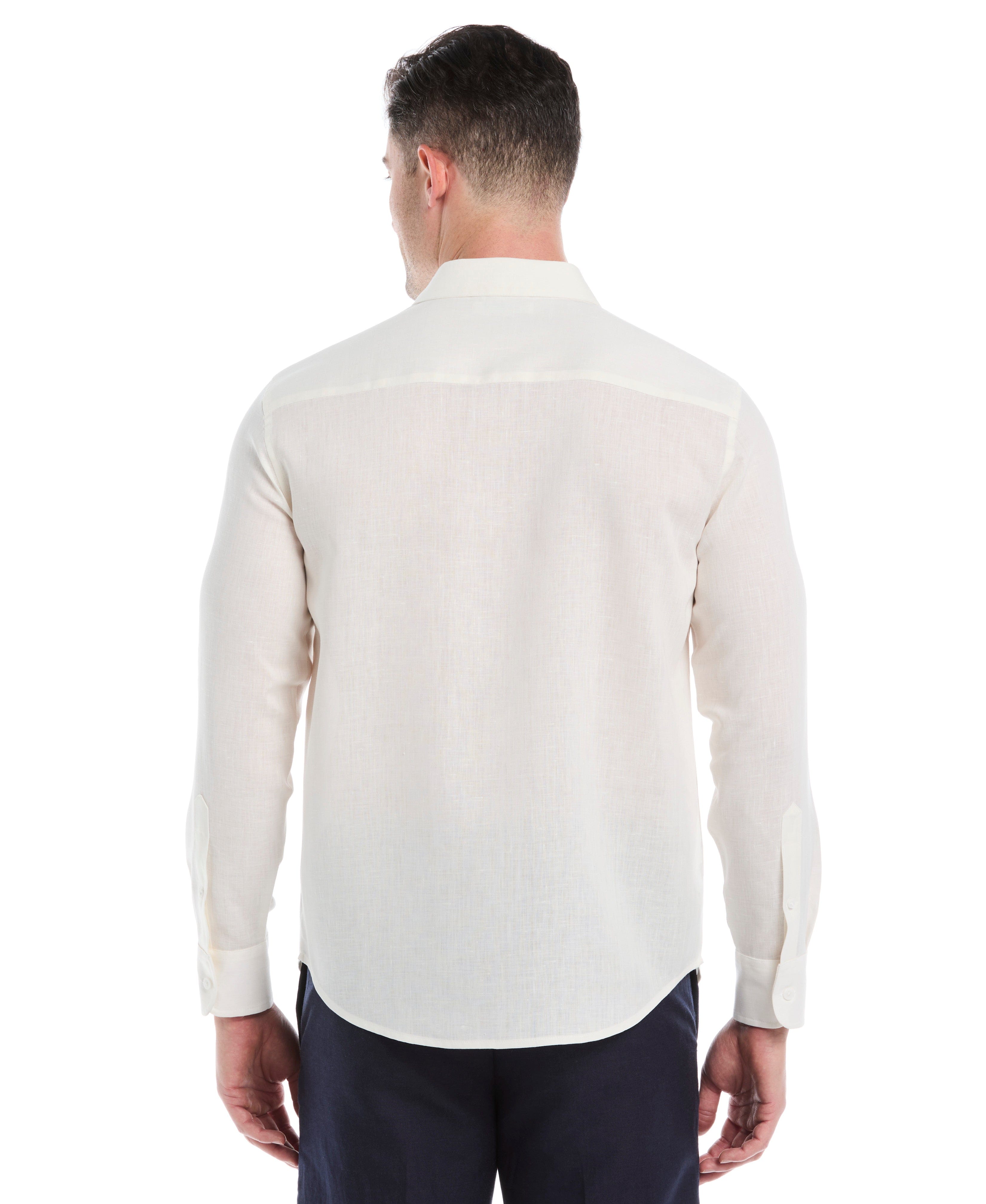 Travelselect™ Linen-Blend Long Sleeve Shirt
