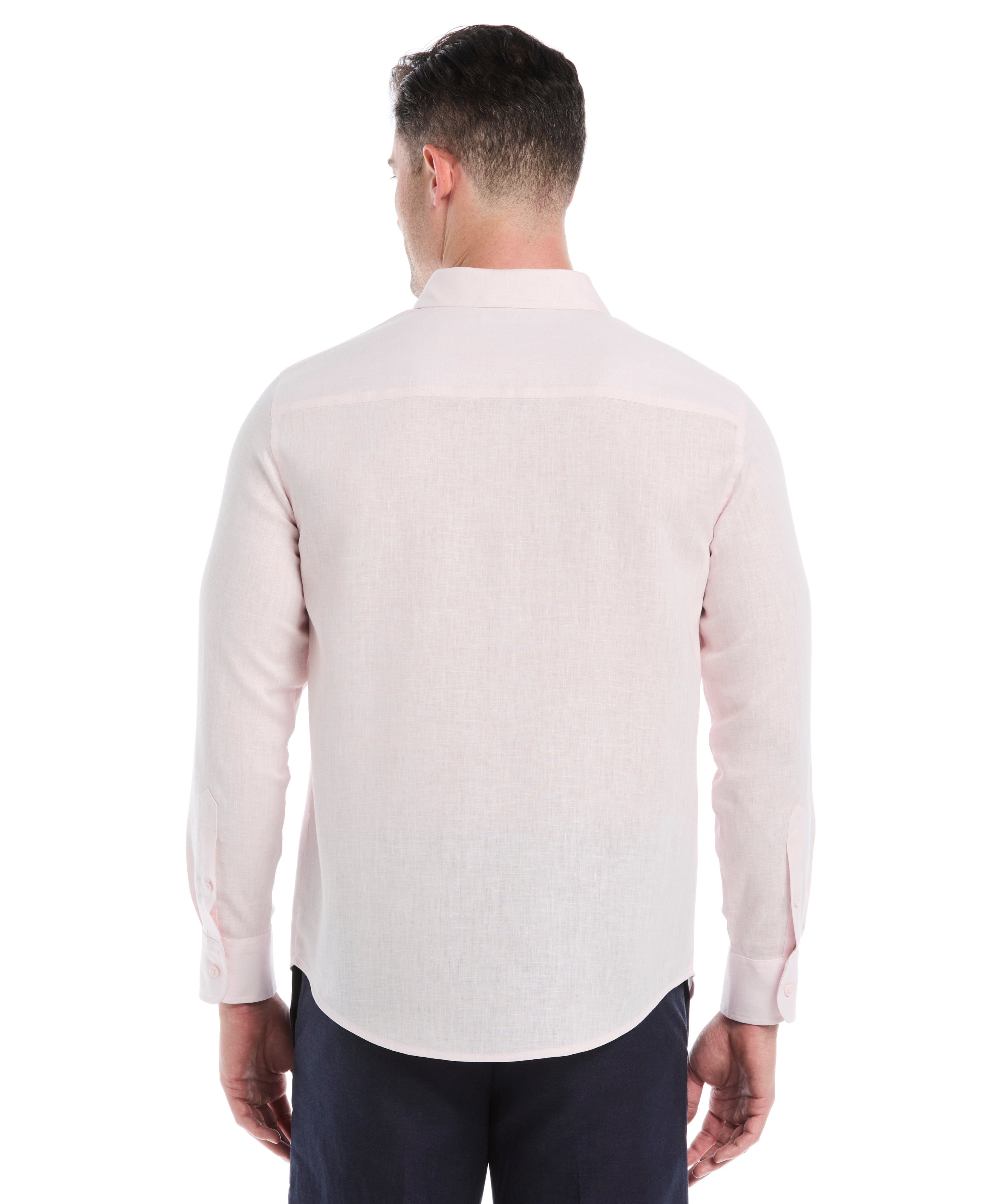 Travelselect™ Linen-Blend Long Sleeve Shirt