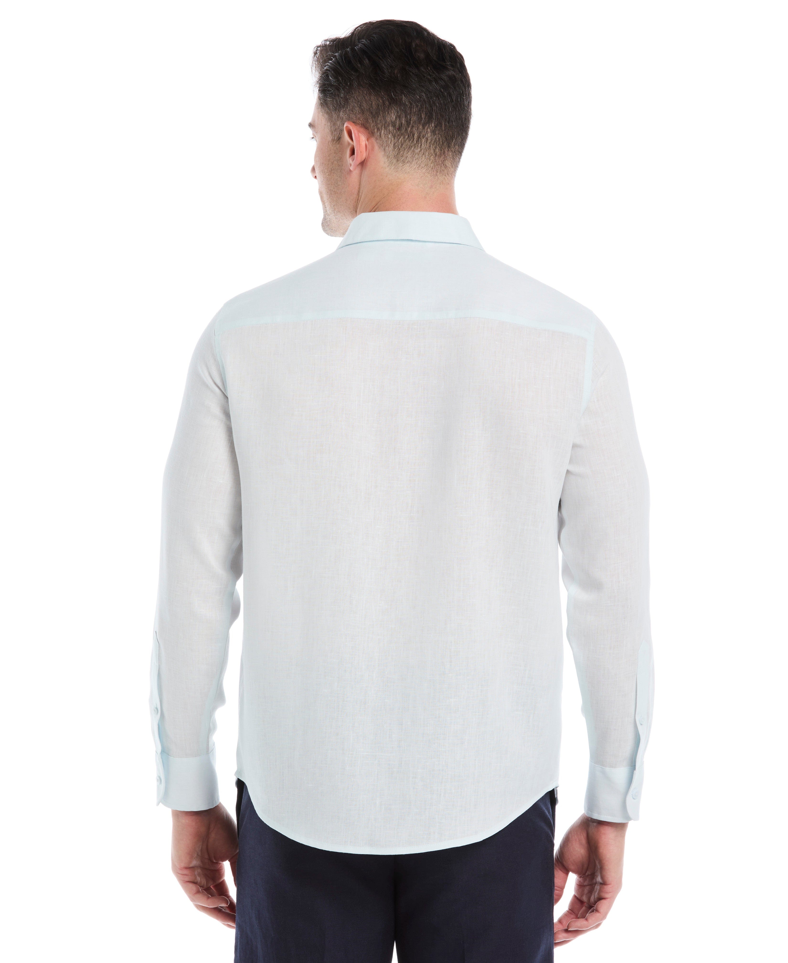 Travelselect™ Linen-Blend Long Sleeve Shirt