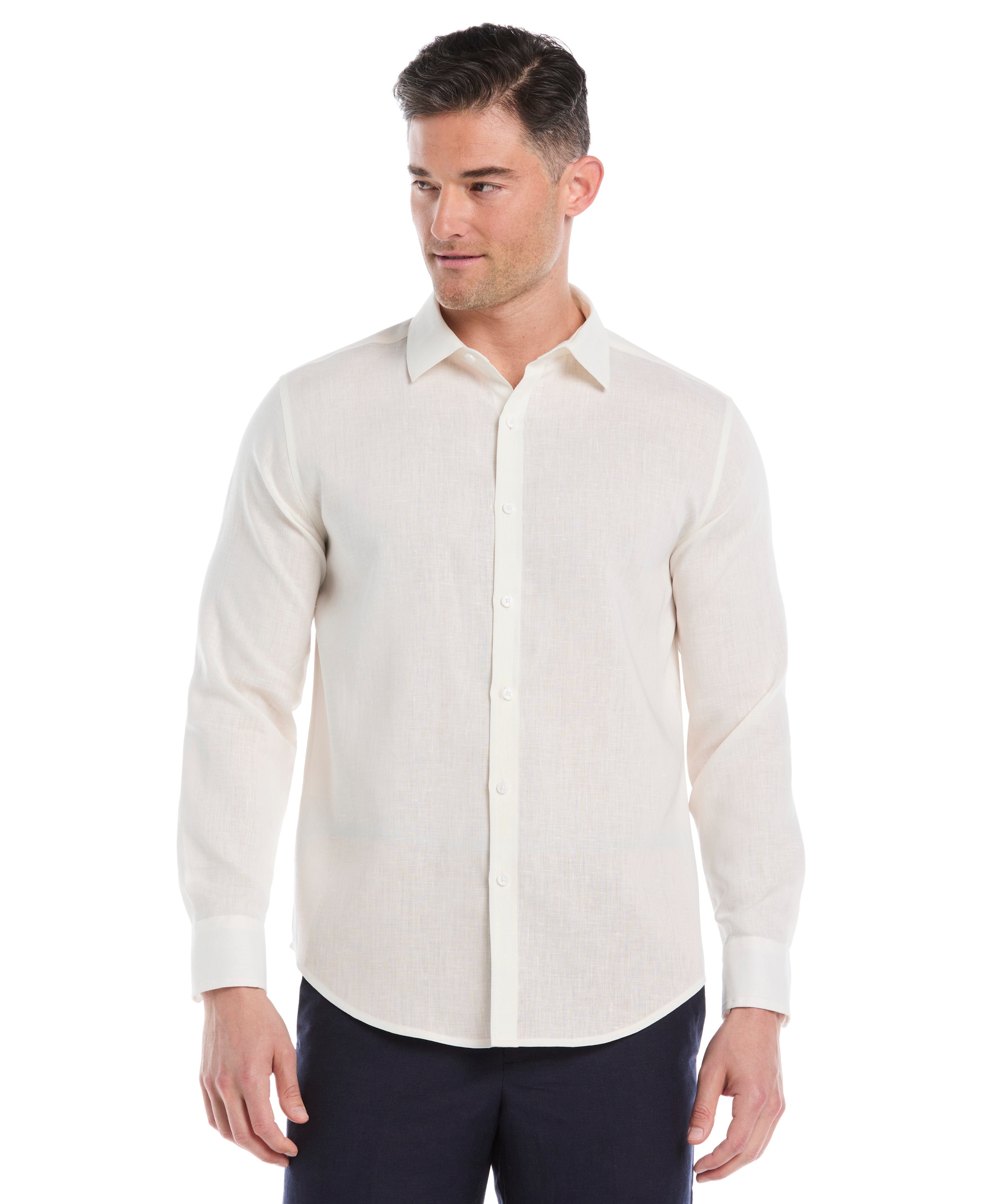 Travelselect™ Linen-Blend Long Sleeve Shirt