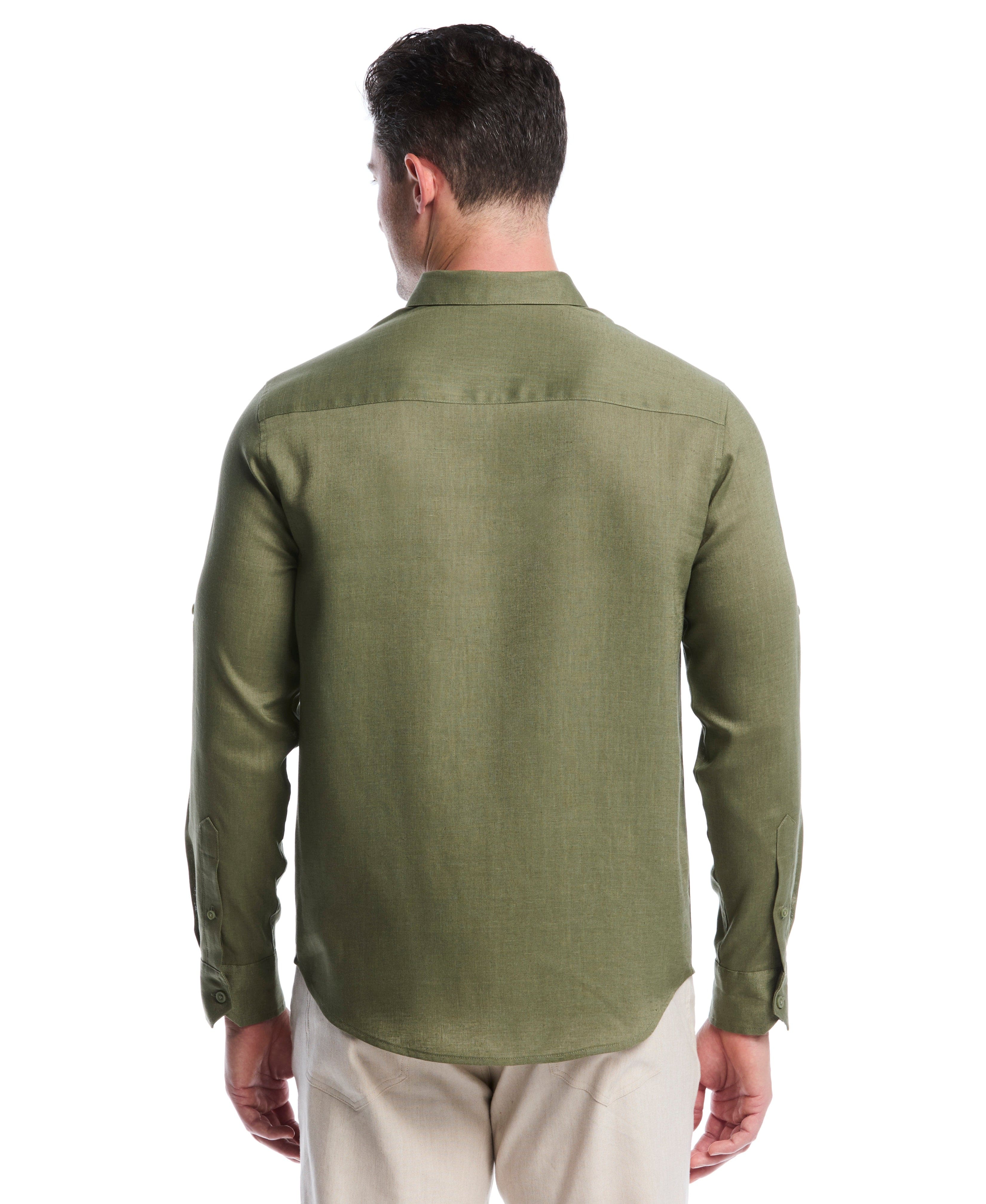Travelselect™ Linen-Blend Rolled Sleeve Shirt