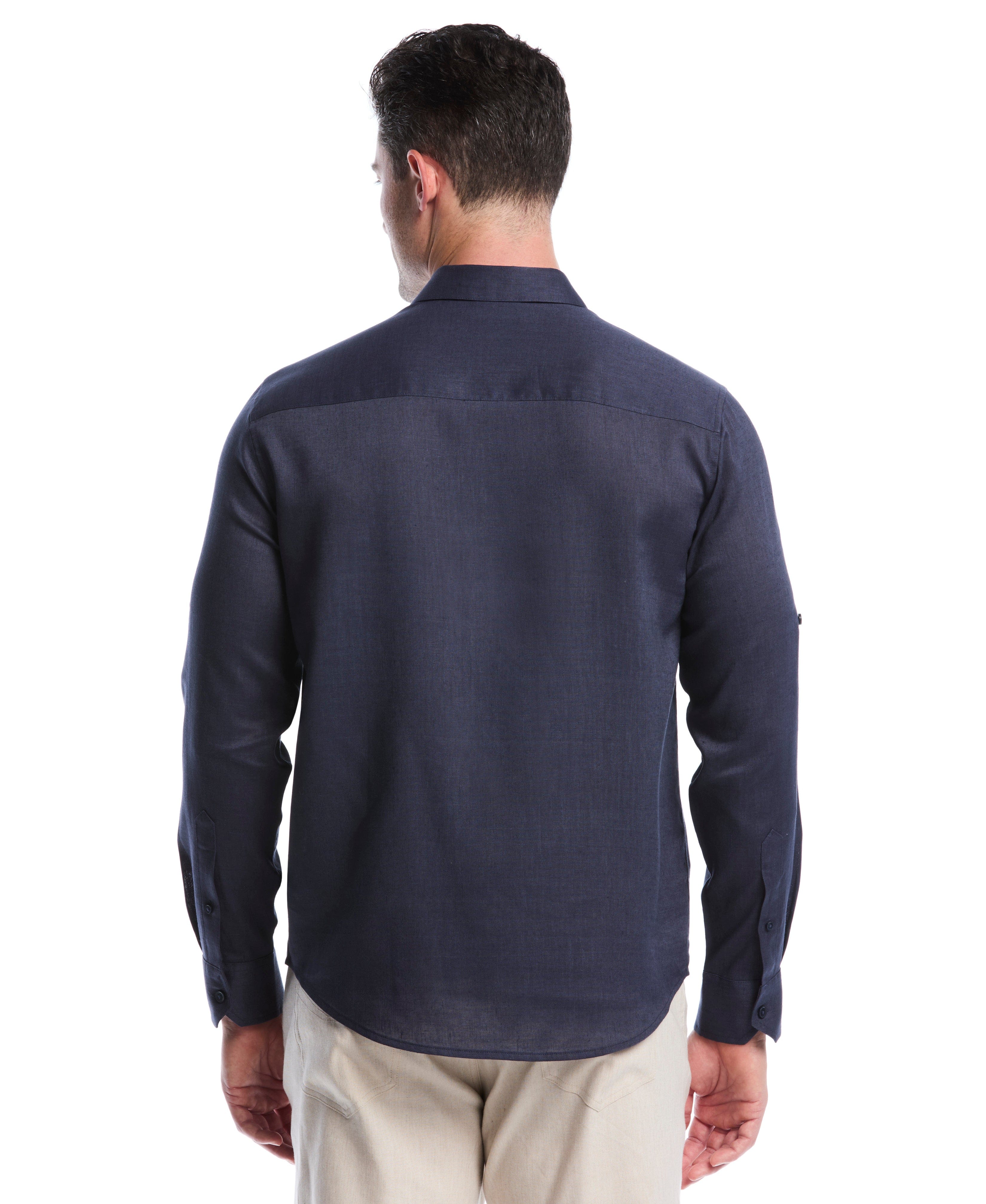 Travelselect™ Linen-Blend Rolled Sleeve Shirt
