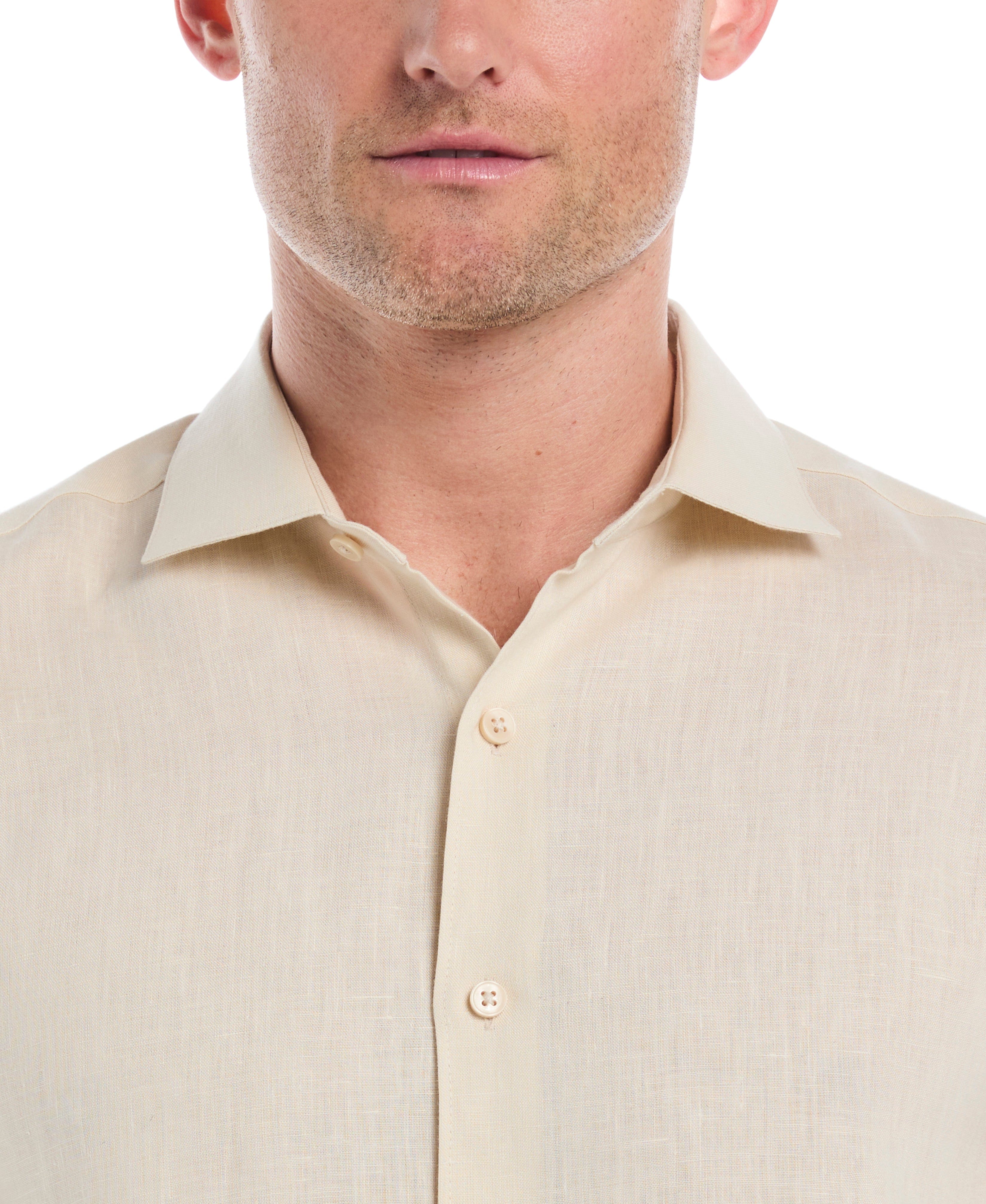 Travelselect™ Linen-Blend Rolled Sleeve Shirt