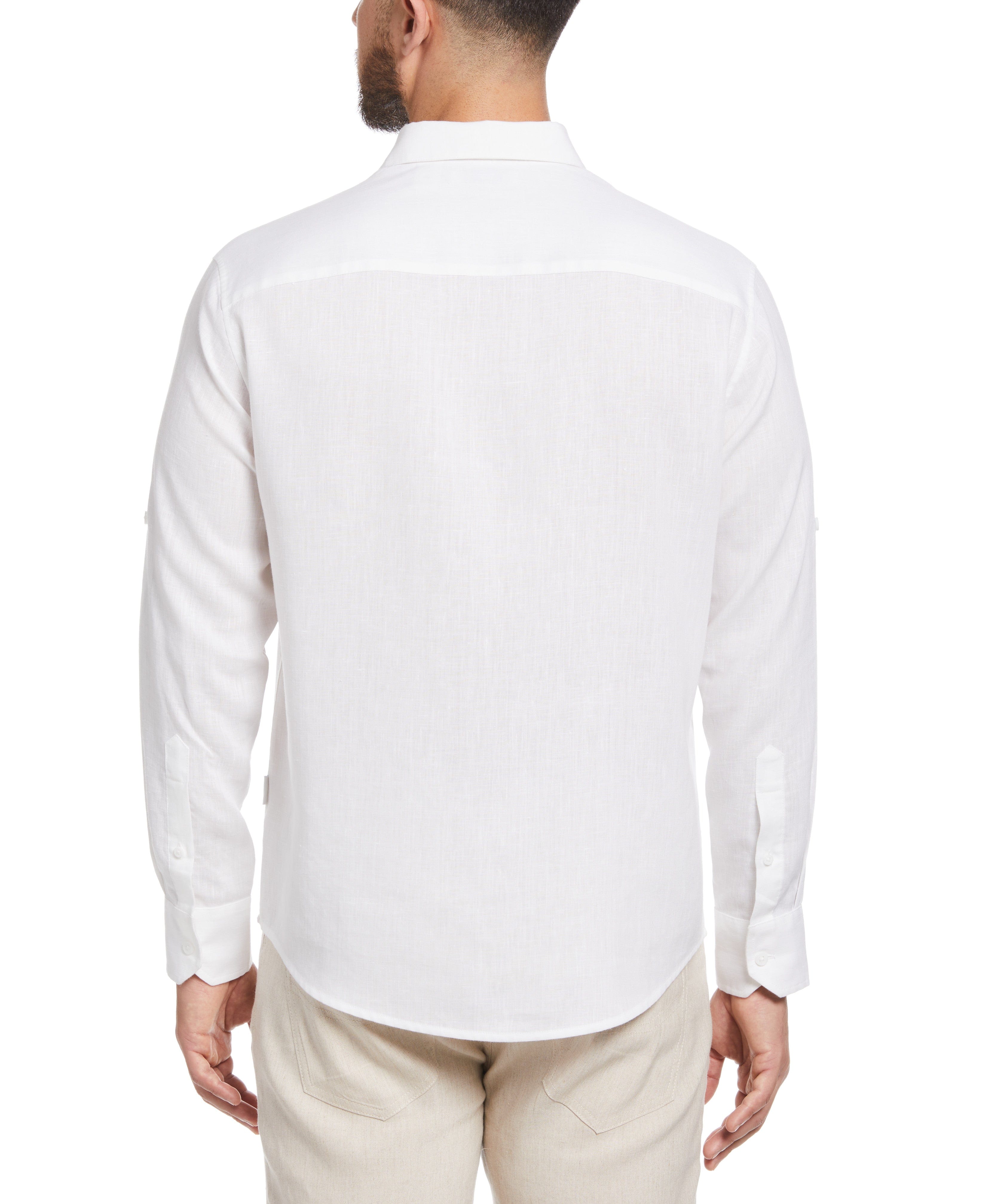 Travelselect™ Linen-Blend Rolled Sleeve Shirt