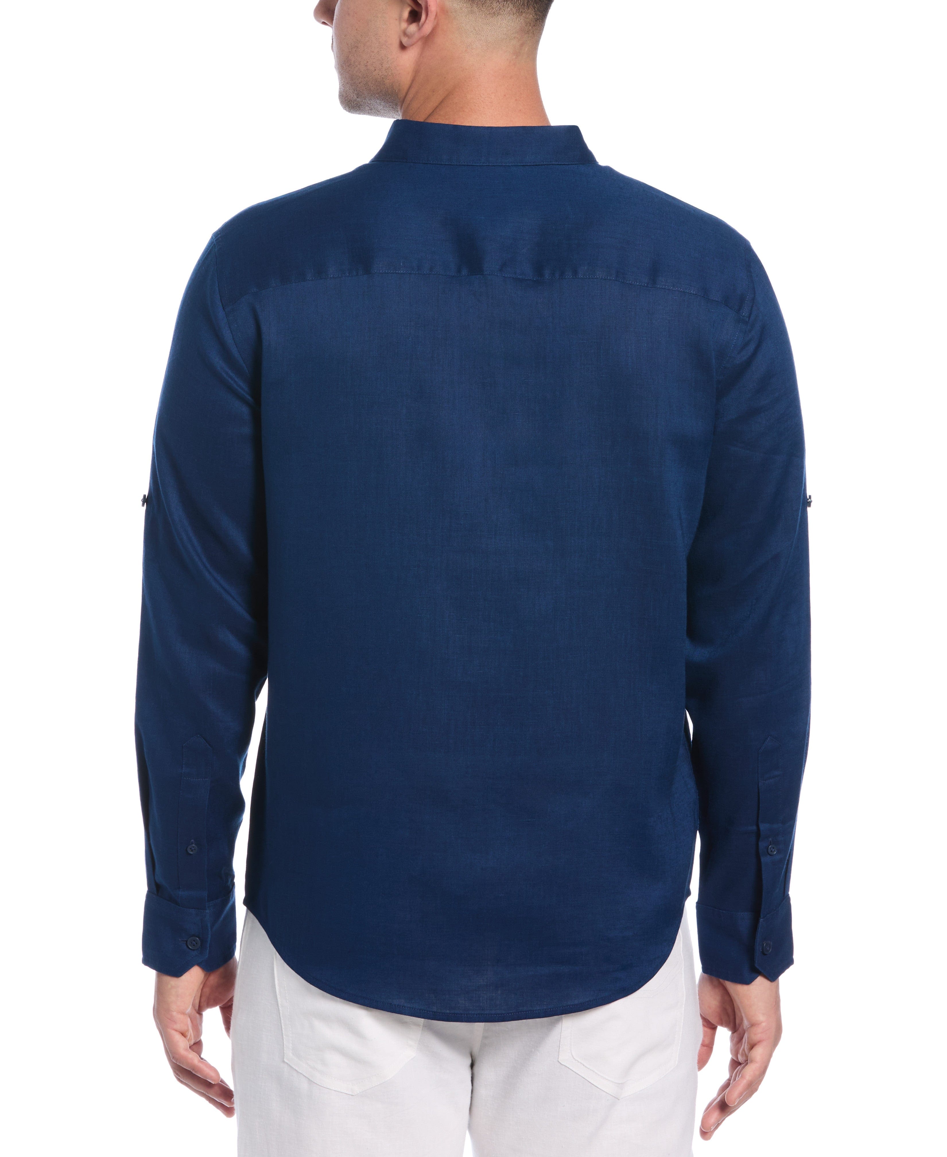 Travelselect™ Linen-Blend Rolled Sleeve Shirt