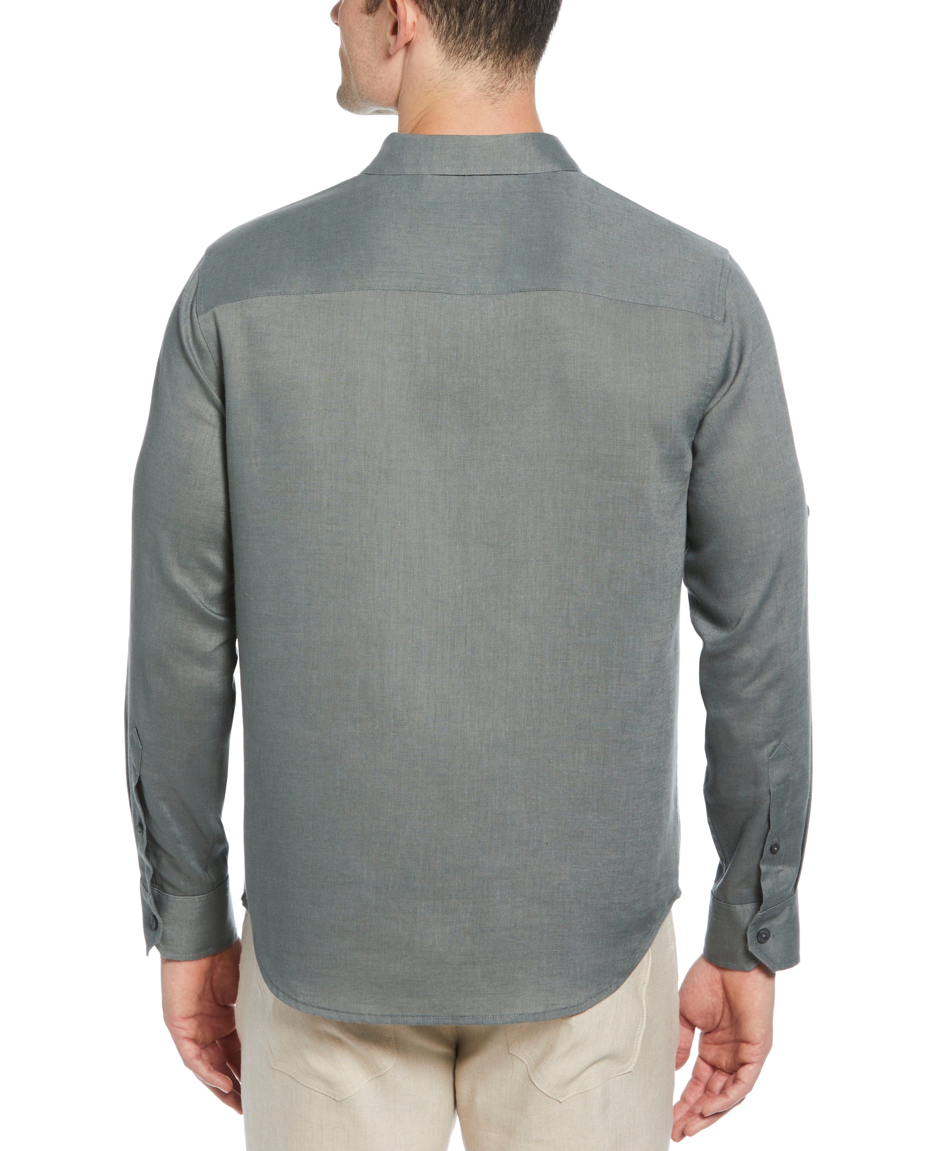 Travelselect™ Linen-Blend Rolled Sleeve Shirt